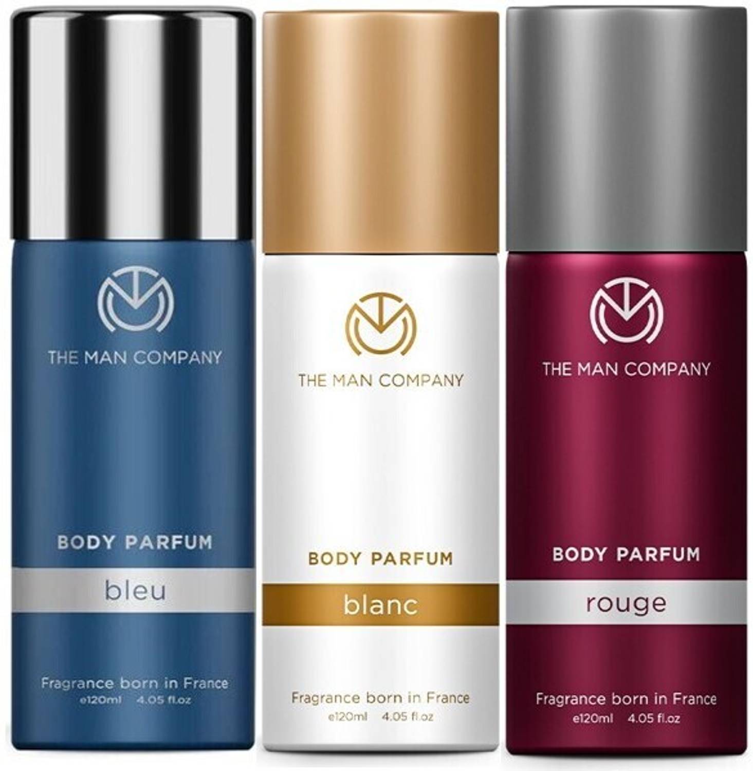 THE MAN COMPANY Body Perfume Trio (Blanc, Rouge and Bleu ) Eau de Parfum - 360 ml at ₹402 – Flipkart