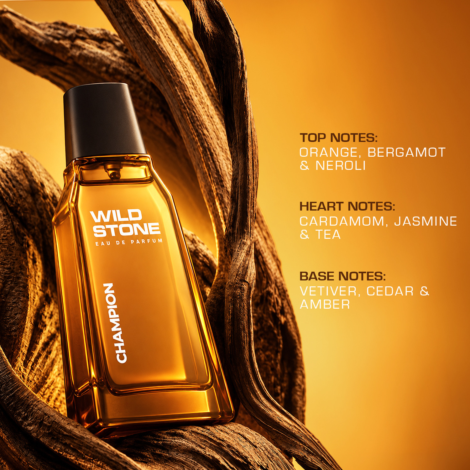 Image of Wild Stone Champion Perfume, Long Lasting Fragrance Scent, Luxury Perfume Spray, Eau de Parfum - 90 ml