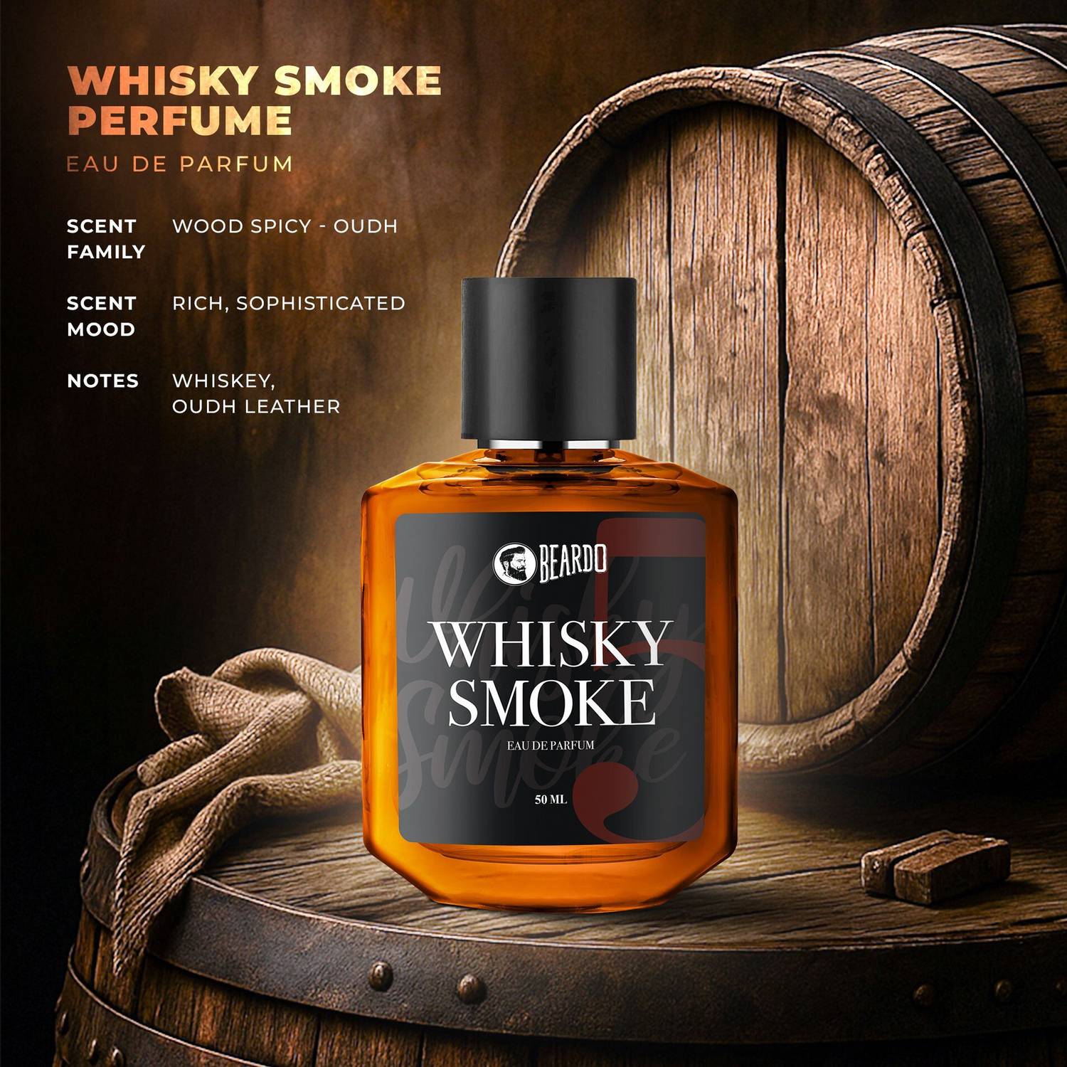 BEARDO Whisky Smoke EDP Perfume 50 ml - Image 3