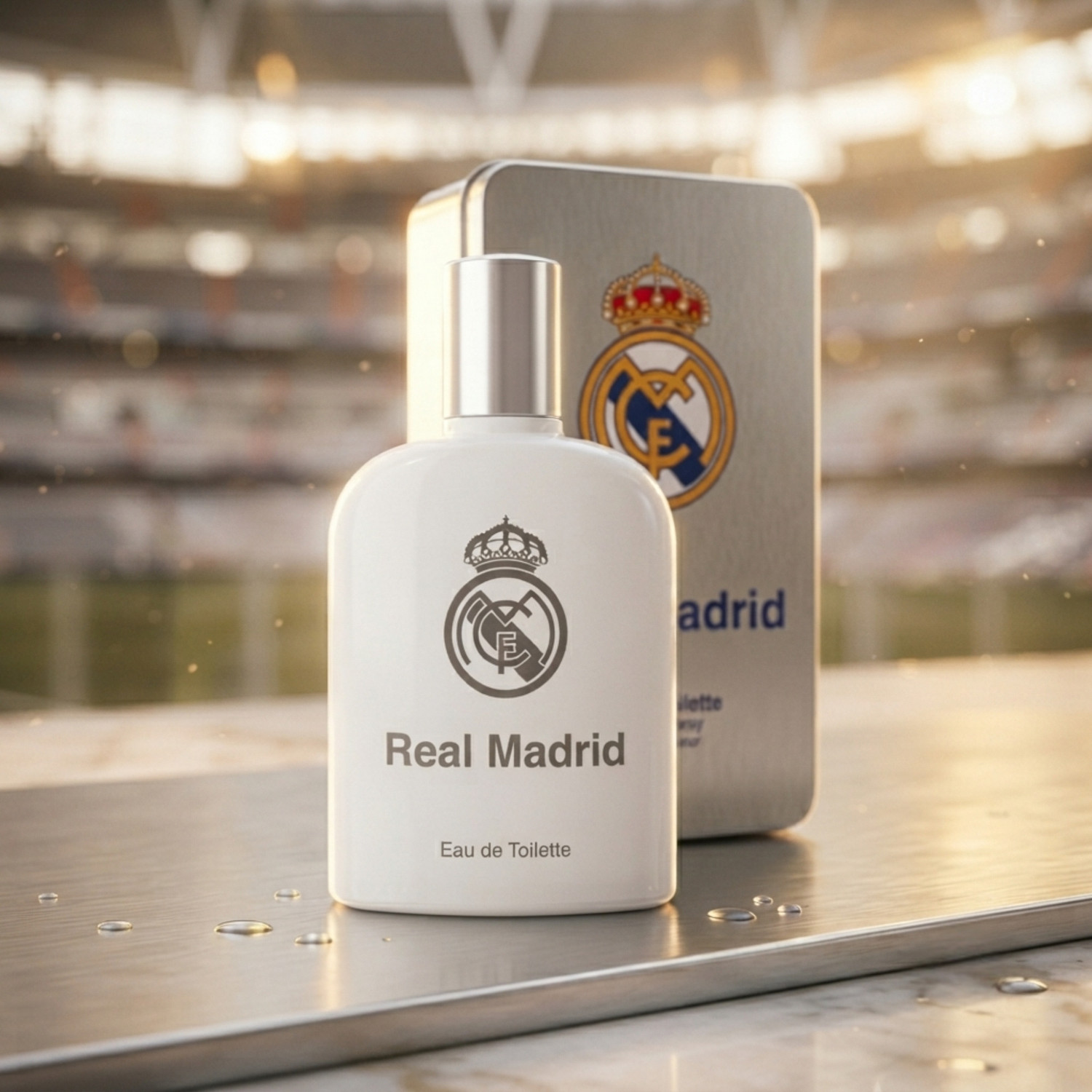 Image of Real Madrid Collector Metal Tin | Aromatic Fresh Woody EDT Eau de Toilette - 100 ml