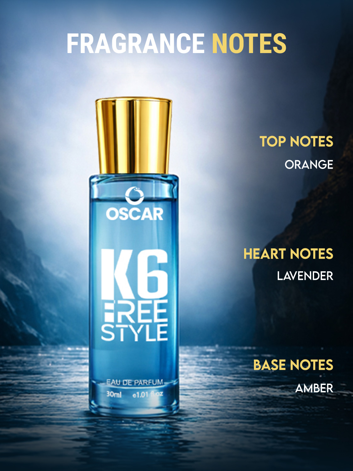 Image of OSCAR K6 Free Style Premium Perfume | Strong & Long Lasting Fragrance | Luxury Eau de Parfum - 30 ml