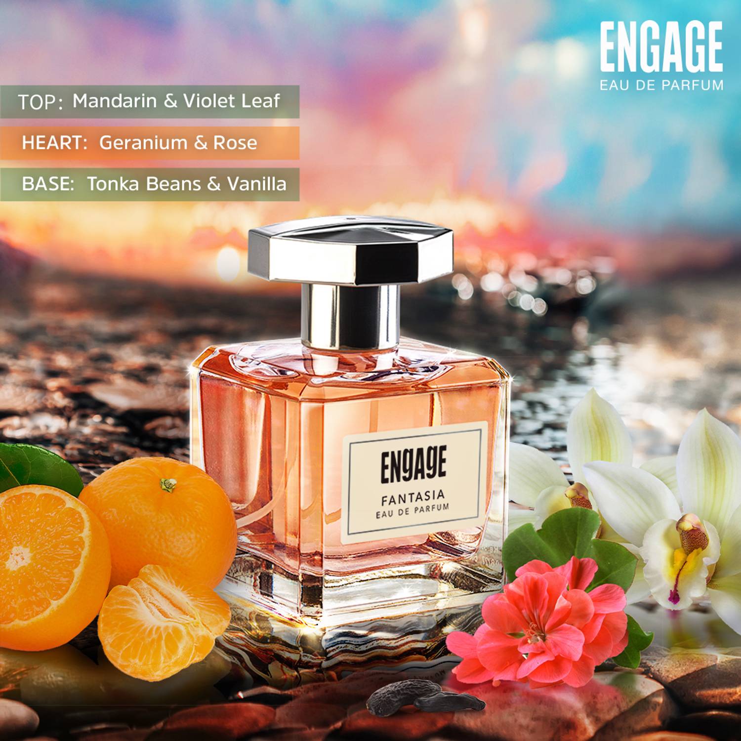 Engage Fantasia Floral Spicy Eau de Parfum - 100 ml - Image 4