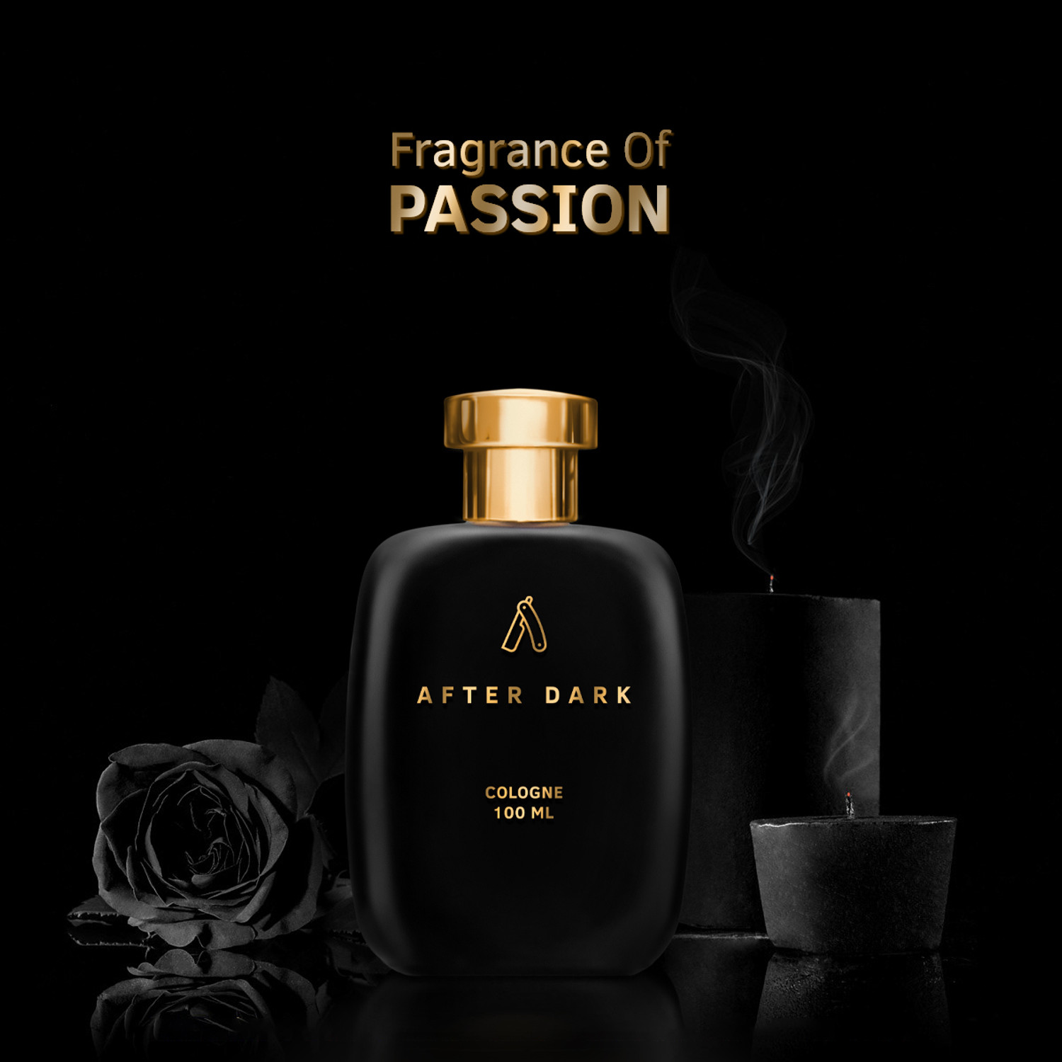 Image of USTRAA After Dark Cologne - 100 ml & Scuba Cologne - 100 ml - Perfume for Men Eau de Cologne - 200 ml (For Men)