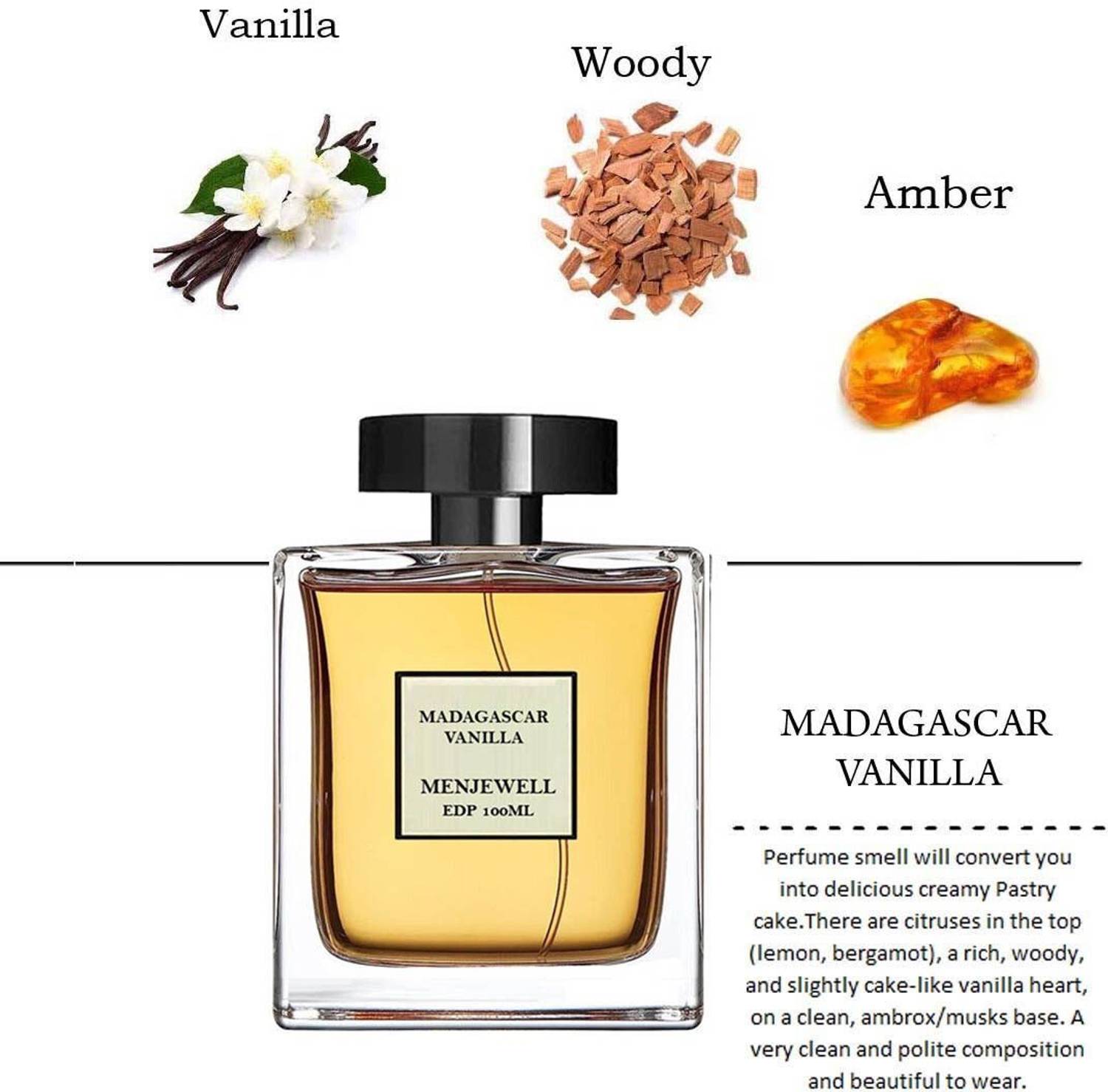 Menjewell Madagascar Vanilla Perfume for Men 100 ml - Image 4