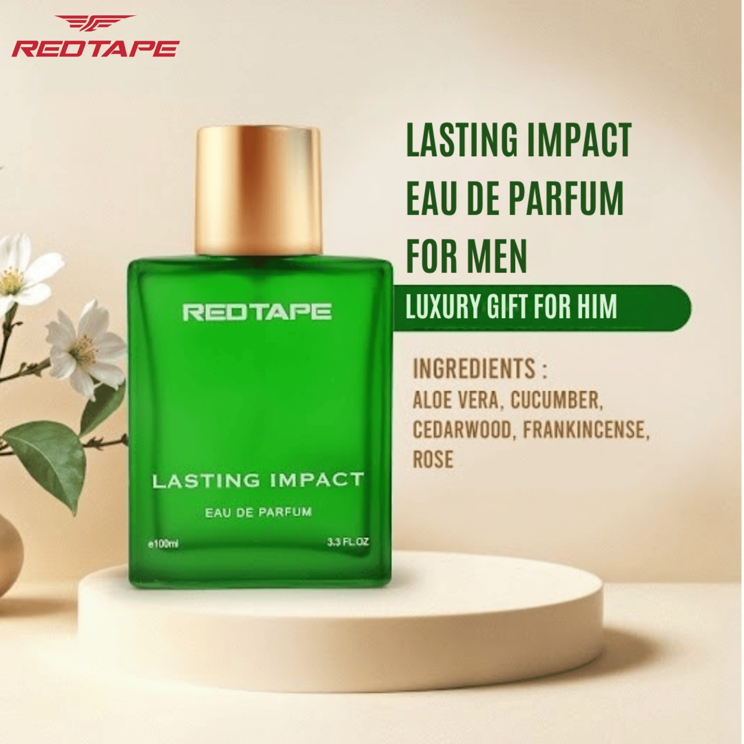 Image of Red Tape Premium Long-Lasting Perfume Lasting Impact Eau de Parfum - 100 ml
