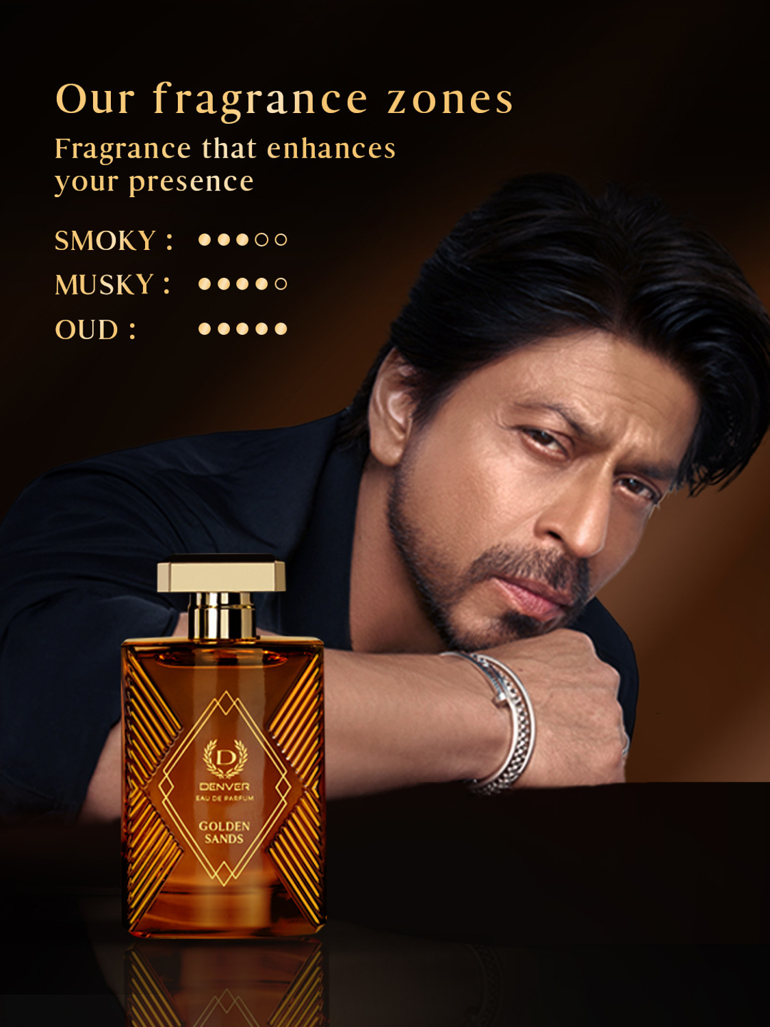 Image of DENVER Golden Sands | Premium & Long Lasting| Aromatic Oud | Eau de Parfum - 100 ml