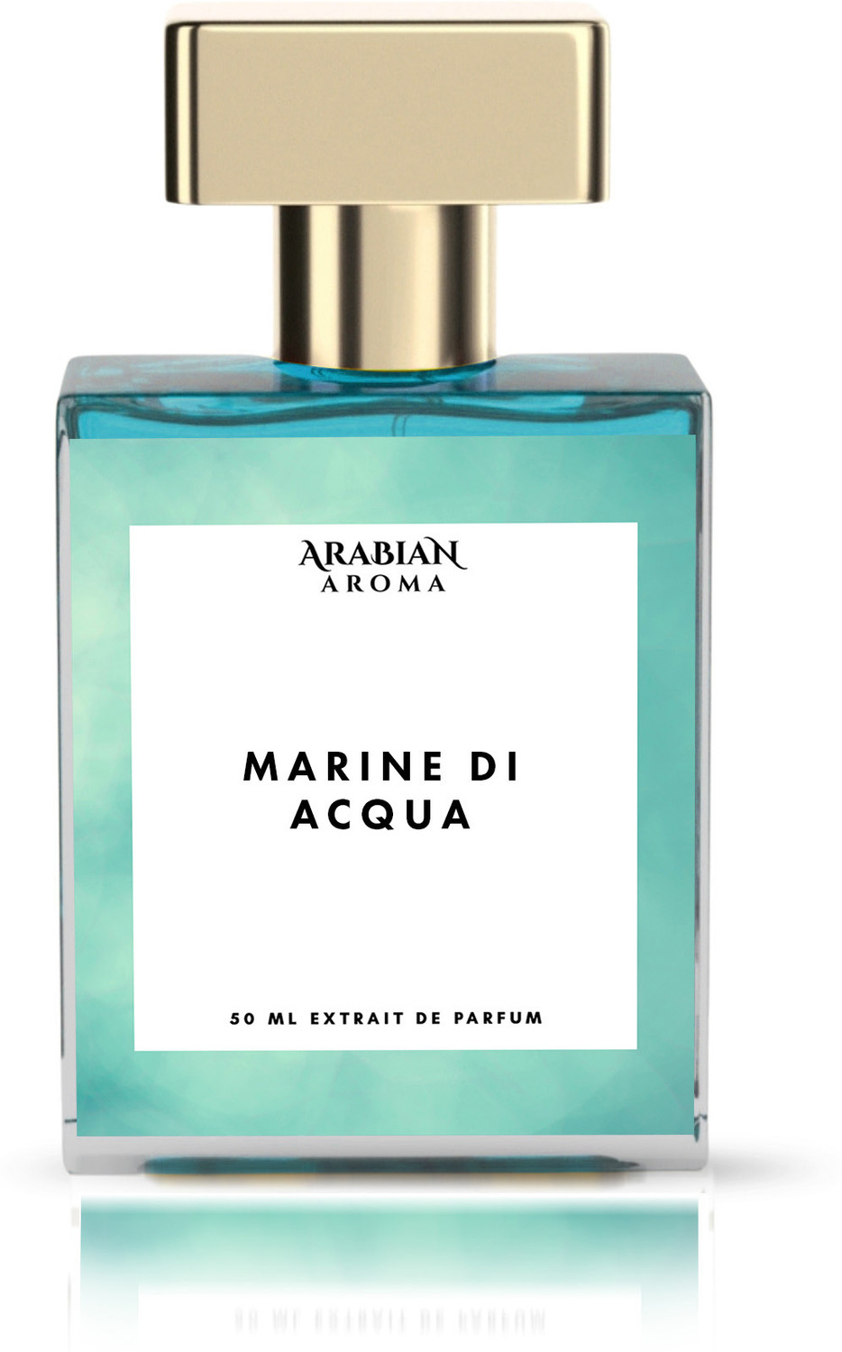 Image of Arabian Aroma Marine Di Acqua Perfume Fresh Bergamot, Lemon, Peach & Jasmine Extrait De Parfum - 50 ml
