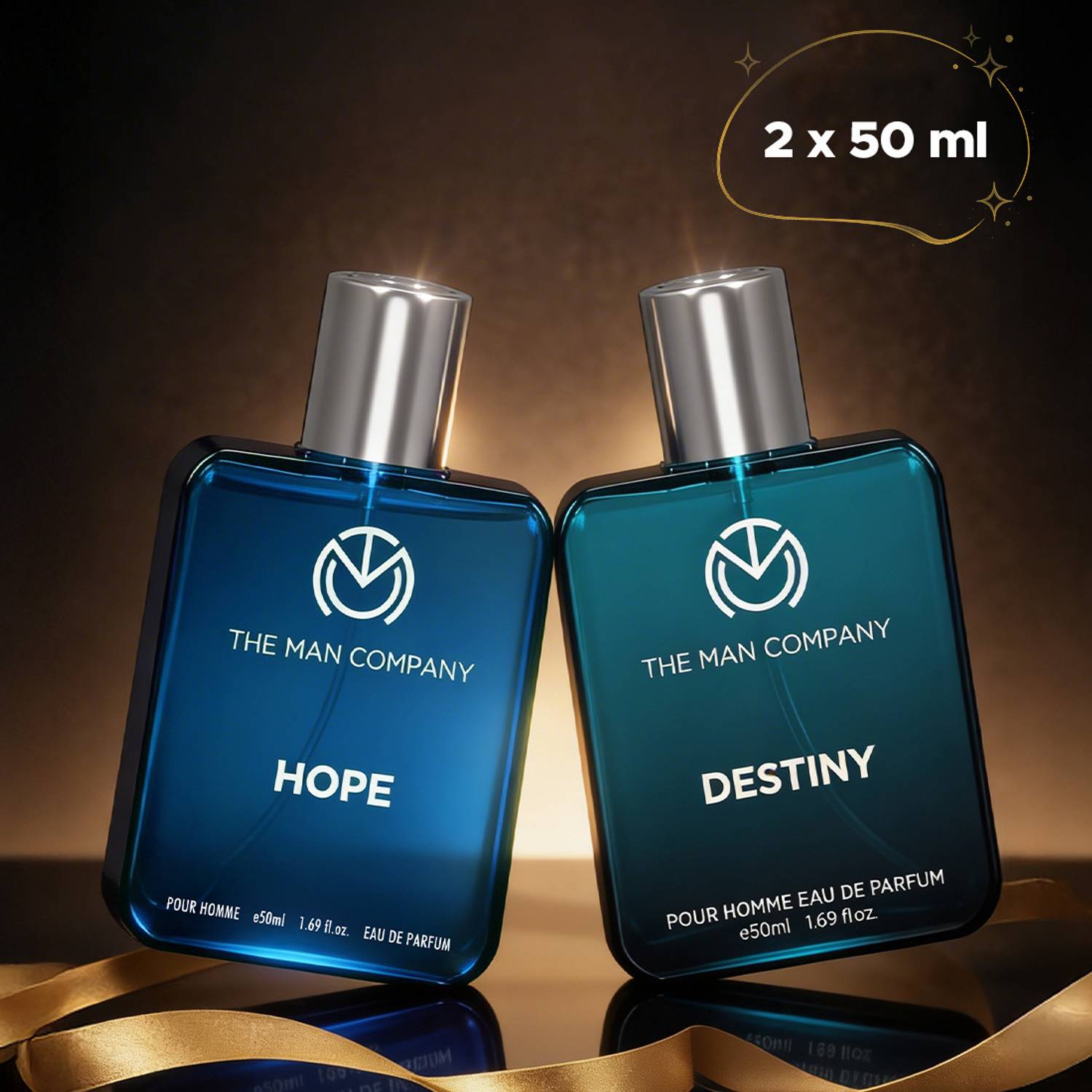 The Man Company Hope + Destiny EDP Pack of 2 · 50 ml (100 ml total) - Image 1