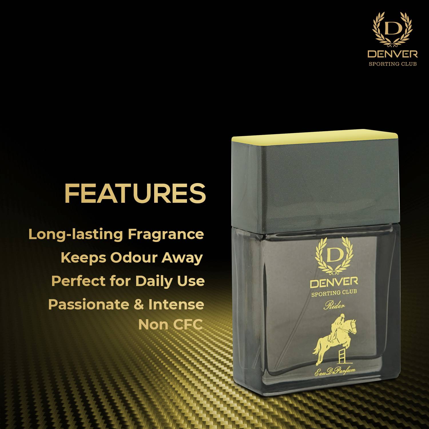 DENVER Sporting Club Rider Eau de Parfum 70ml - Image 3