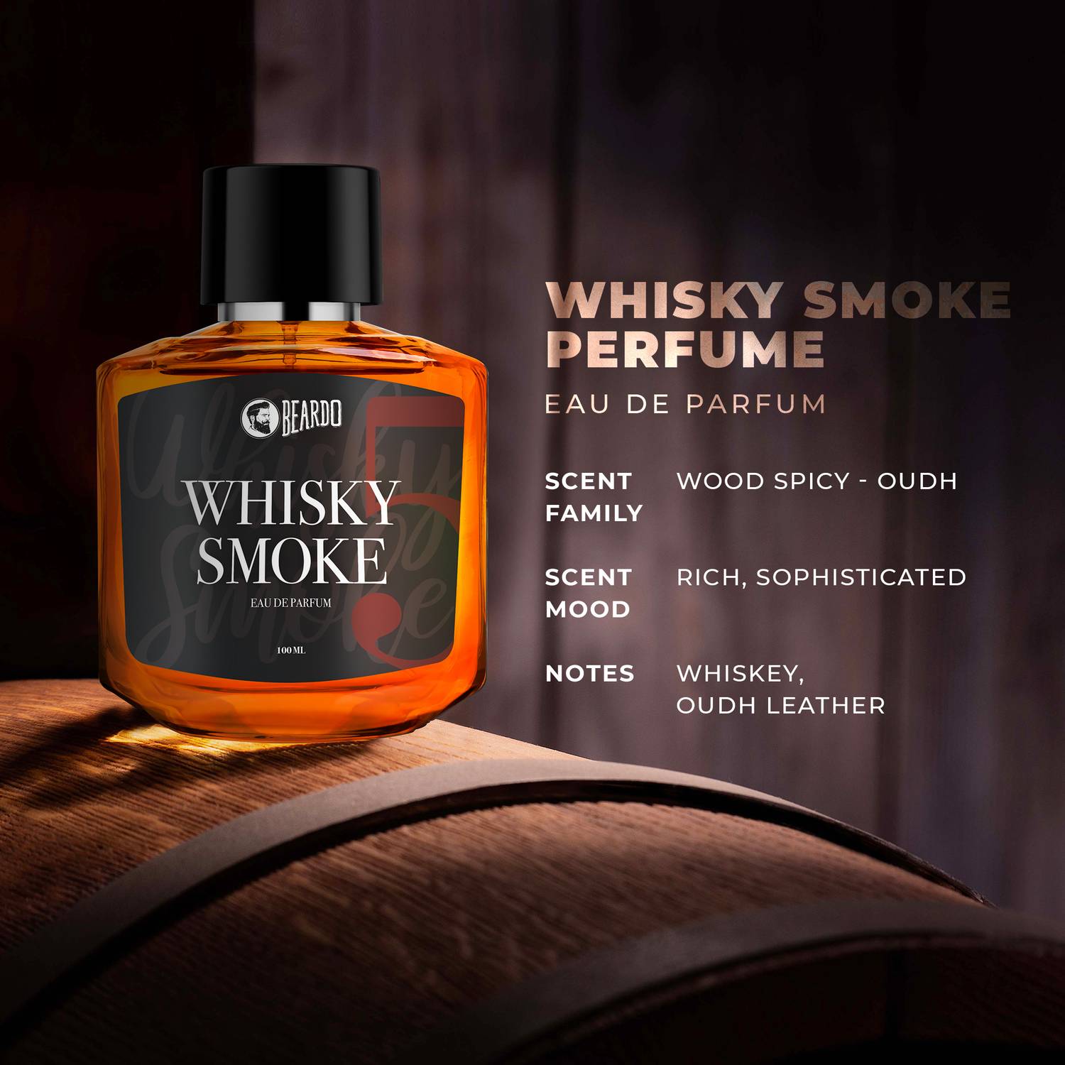 BEARDO Whisky Smoke EDP + Deo Spray - Image 3