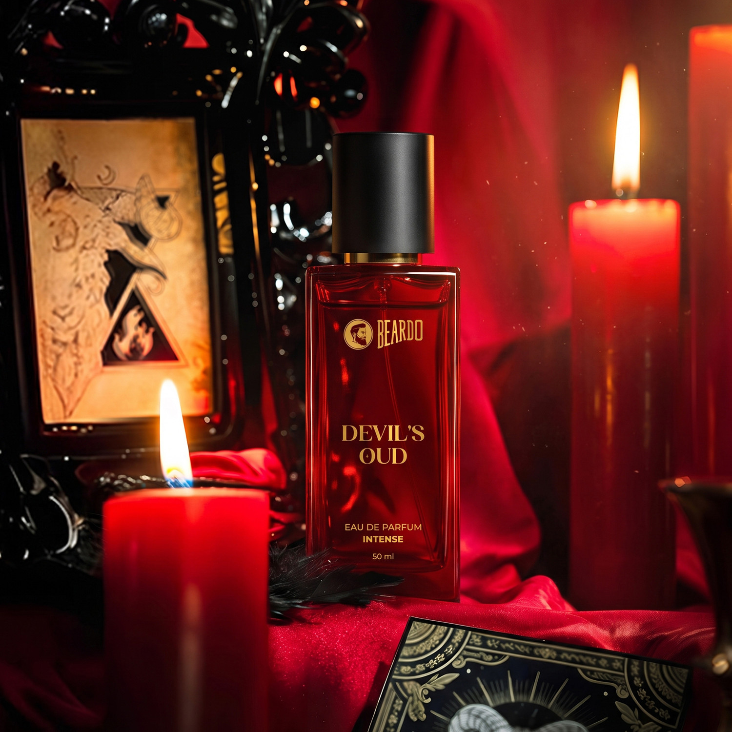 Image of BEARDO Divine & Devil Oud Long Lasting Premium Perfume | Woody & Oriental | Patchouli | Eau de Parfum - 100 ml