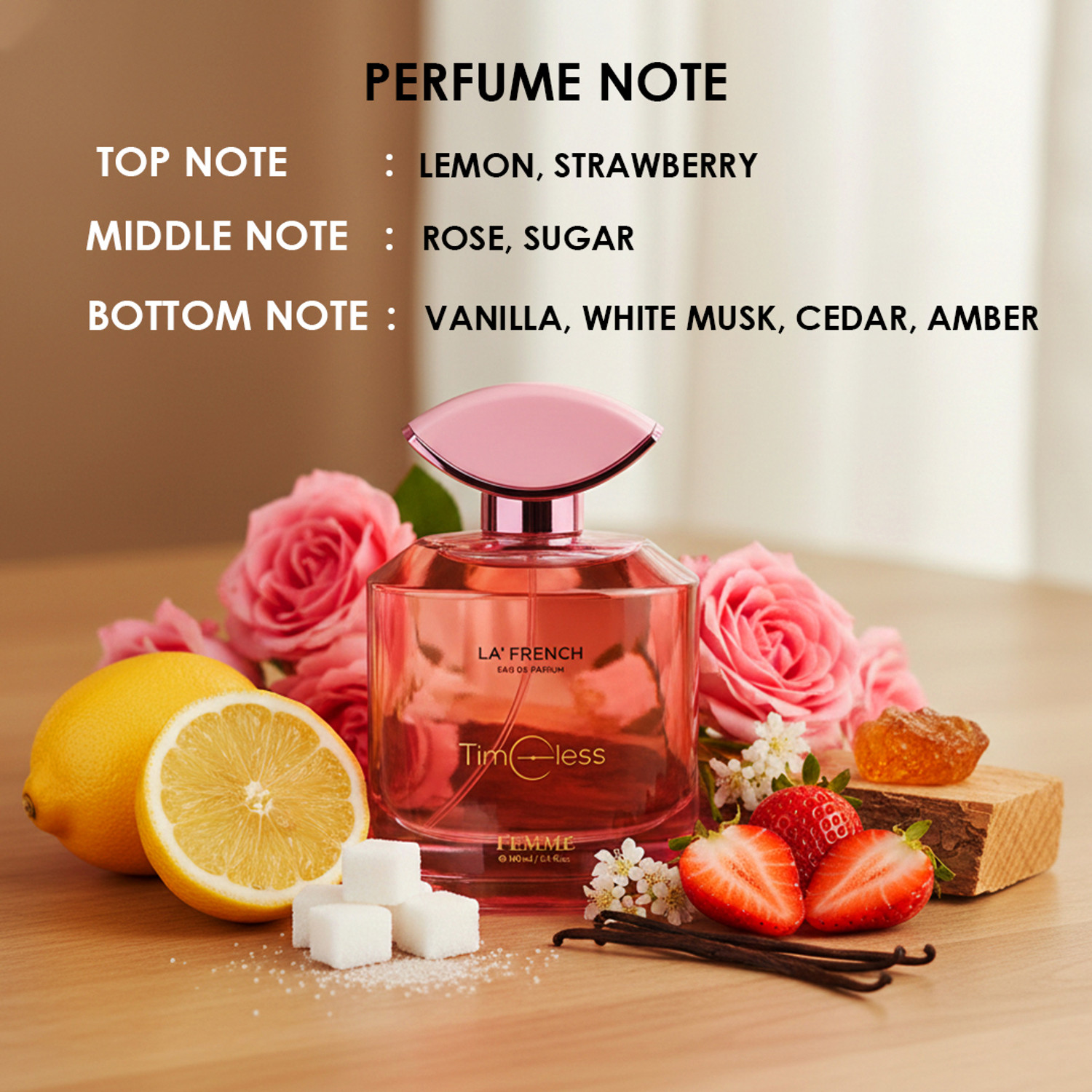 Image of La French Timeless Perfume EDP| Premium Floral Fragrance | Long-Lasting Luxury Perfume Eau de Parfum - 100 ml