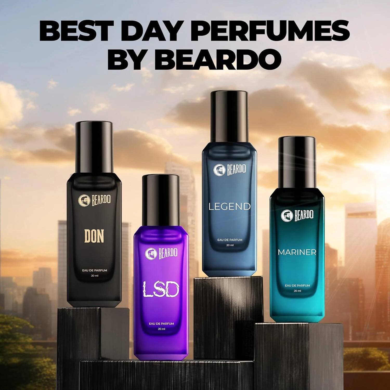 BEARDO Best Day Perfume Gift Set 4 x Pack of 4 · 20 ml (80 ml total) - Image 5