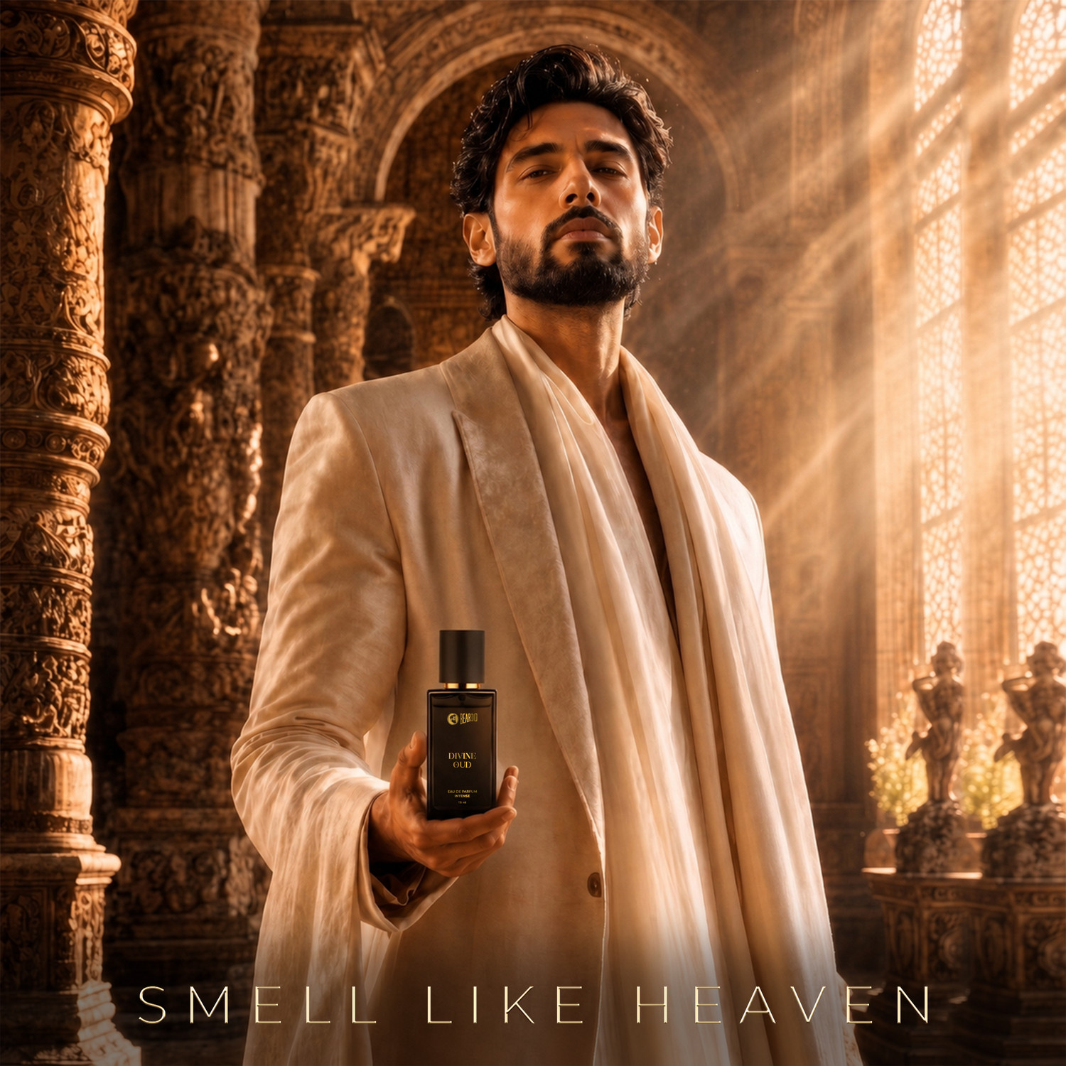 Image of BEARDO Divine Oud perfume For Men | Woody, Spicy & Oud | Gift For Men|Husband|Boyfriend Eau de Parfum - 50 ml
