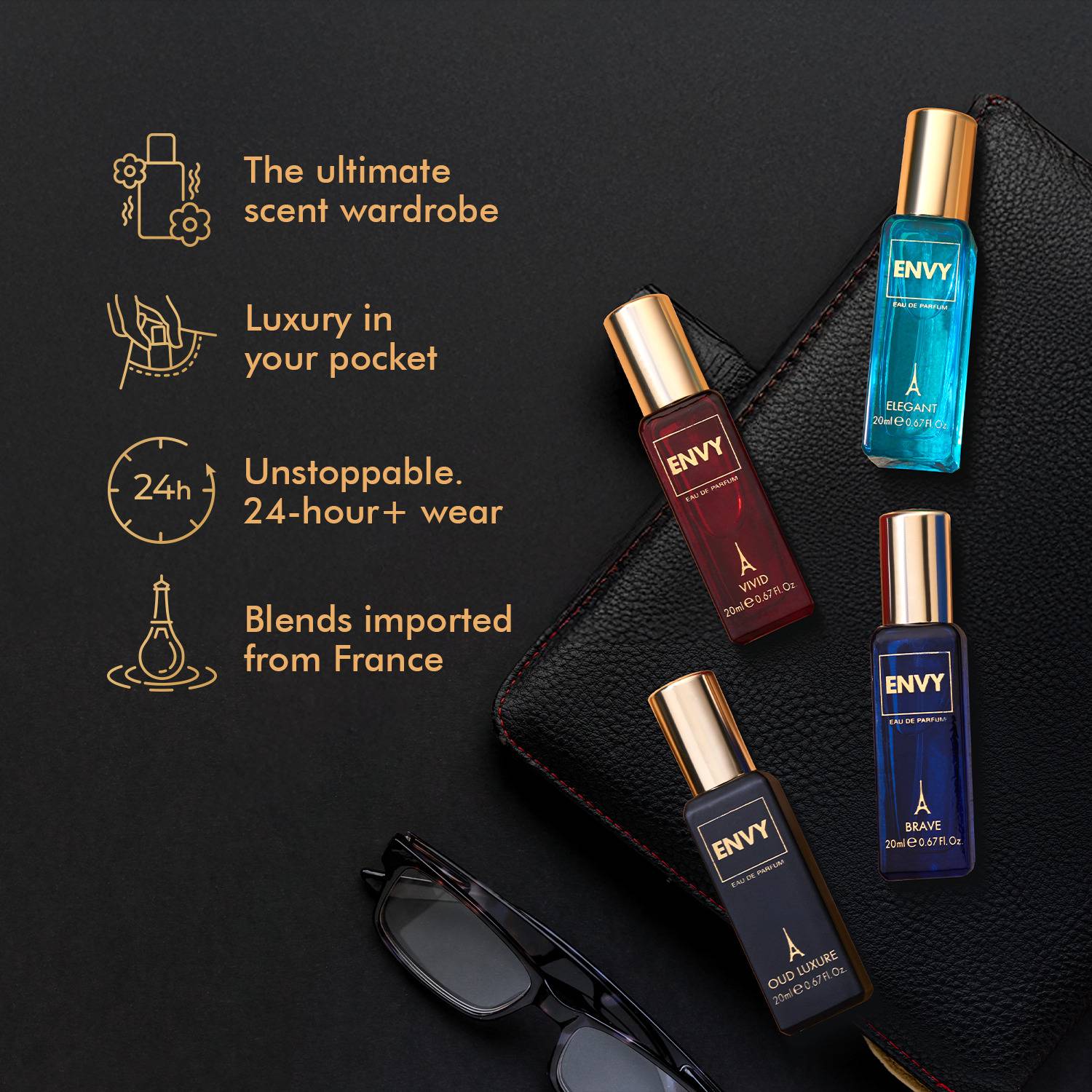 Envy Blue Luxury Perfume Gift Set 80 ml 20 ml - Image 4