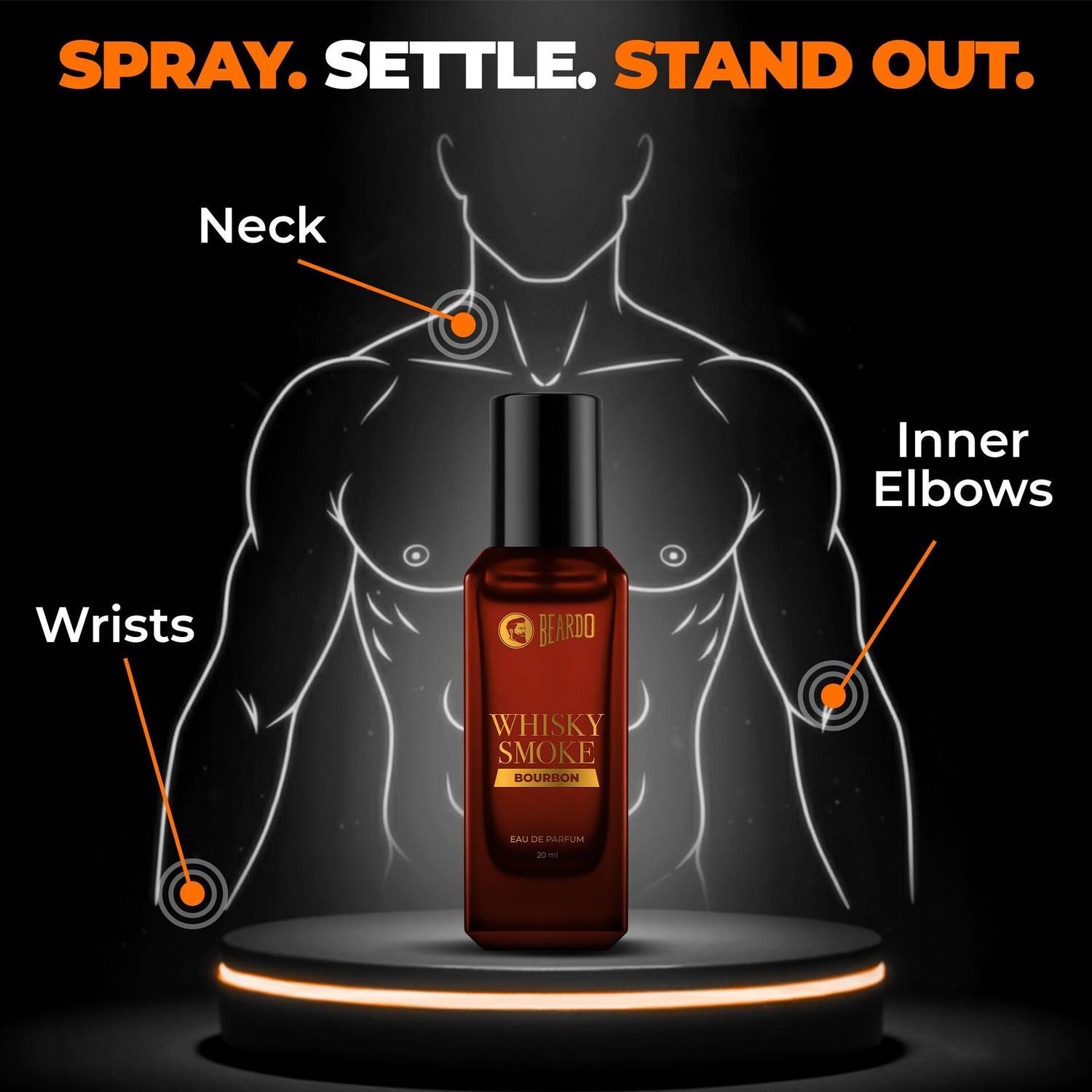 BEARDO Whiskey Smoke Bourbon, Legend & Don Perfume EDP 60 ml - Image 5