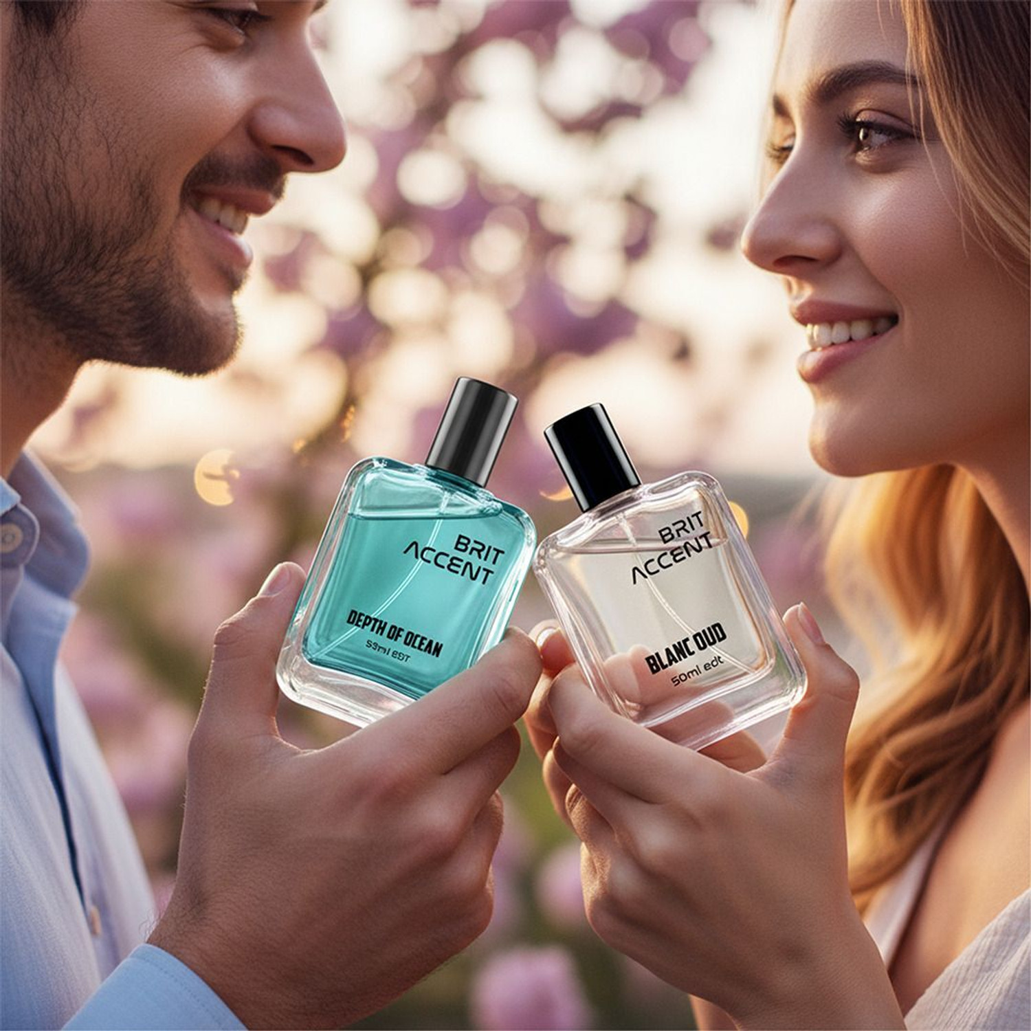 Image of BRIT ACCENT Combo Pack Of 2|Depth Of Ocean-BLANC OUD|Parfum|Long-Lasting|Specially Currated Eau de Toilette - 100 ml