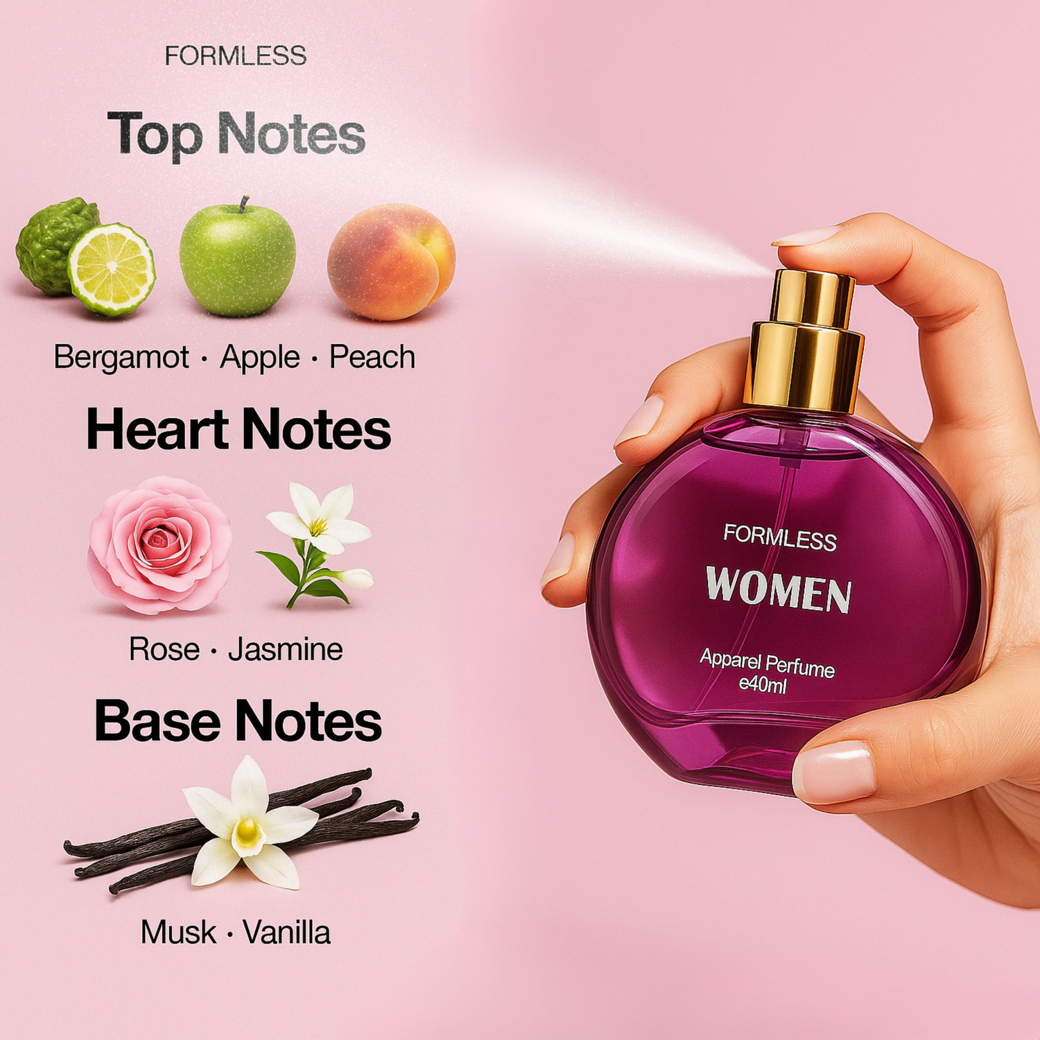 Image of FORMLESS Women 40ml Spray Perfume - 40 ml