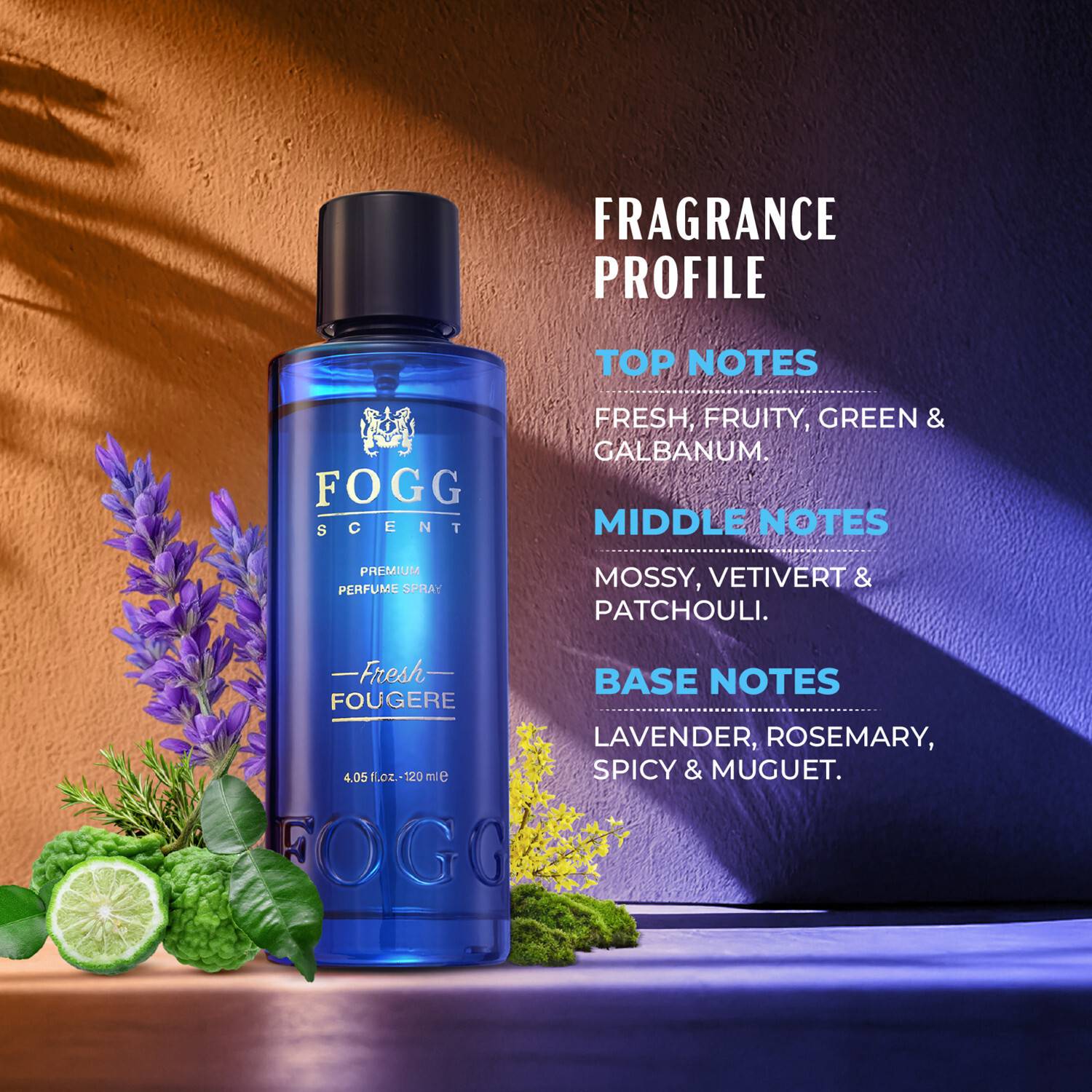 FOGG Fresh Fougere Eau de Parfum 120 ml - Image 2