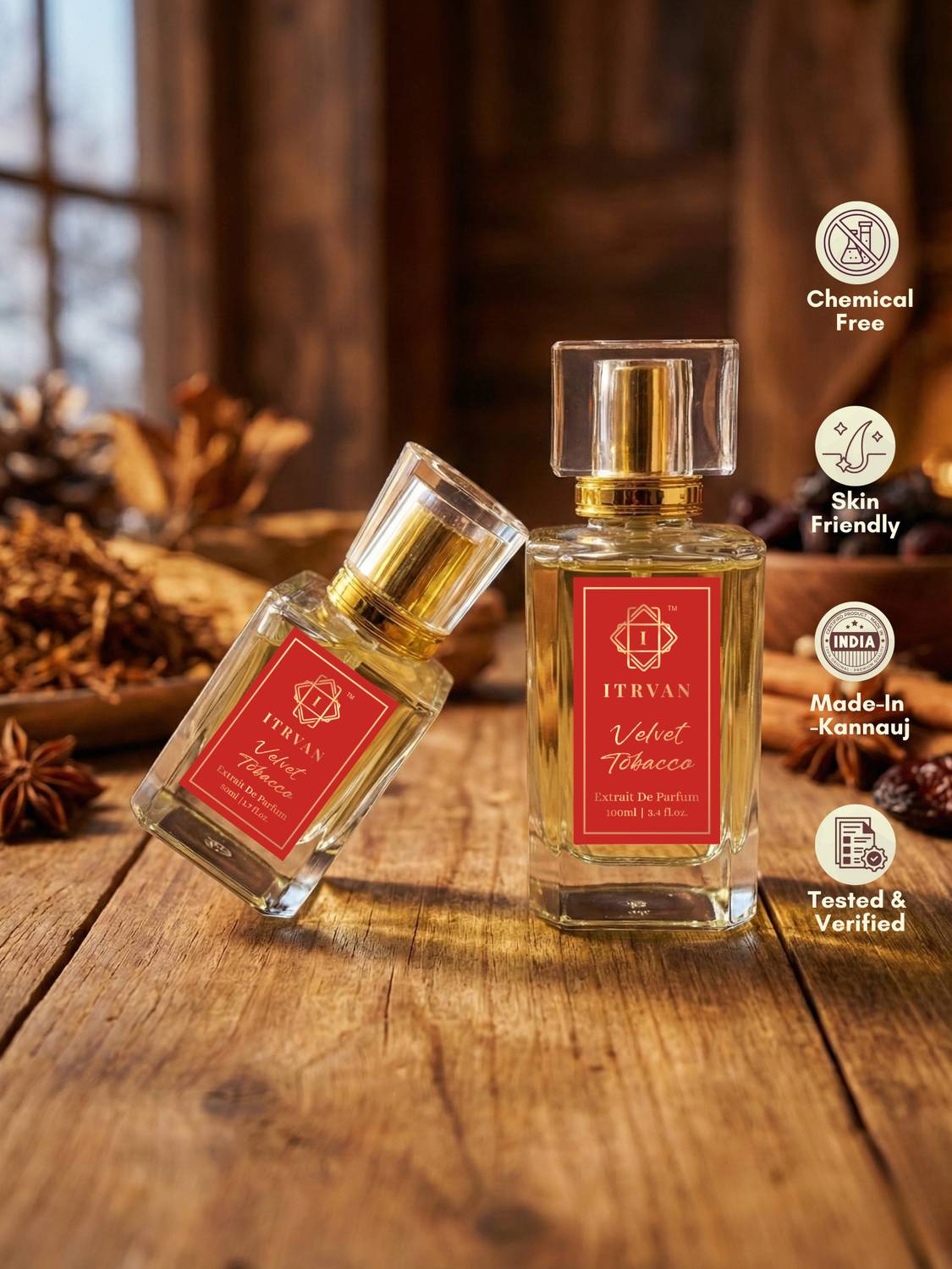 Buy ITRVAN Velvet Tobacco Premium Fragrance 100ml Perfume - 100 ml