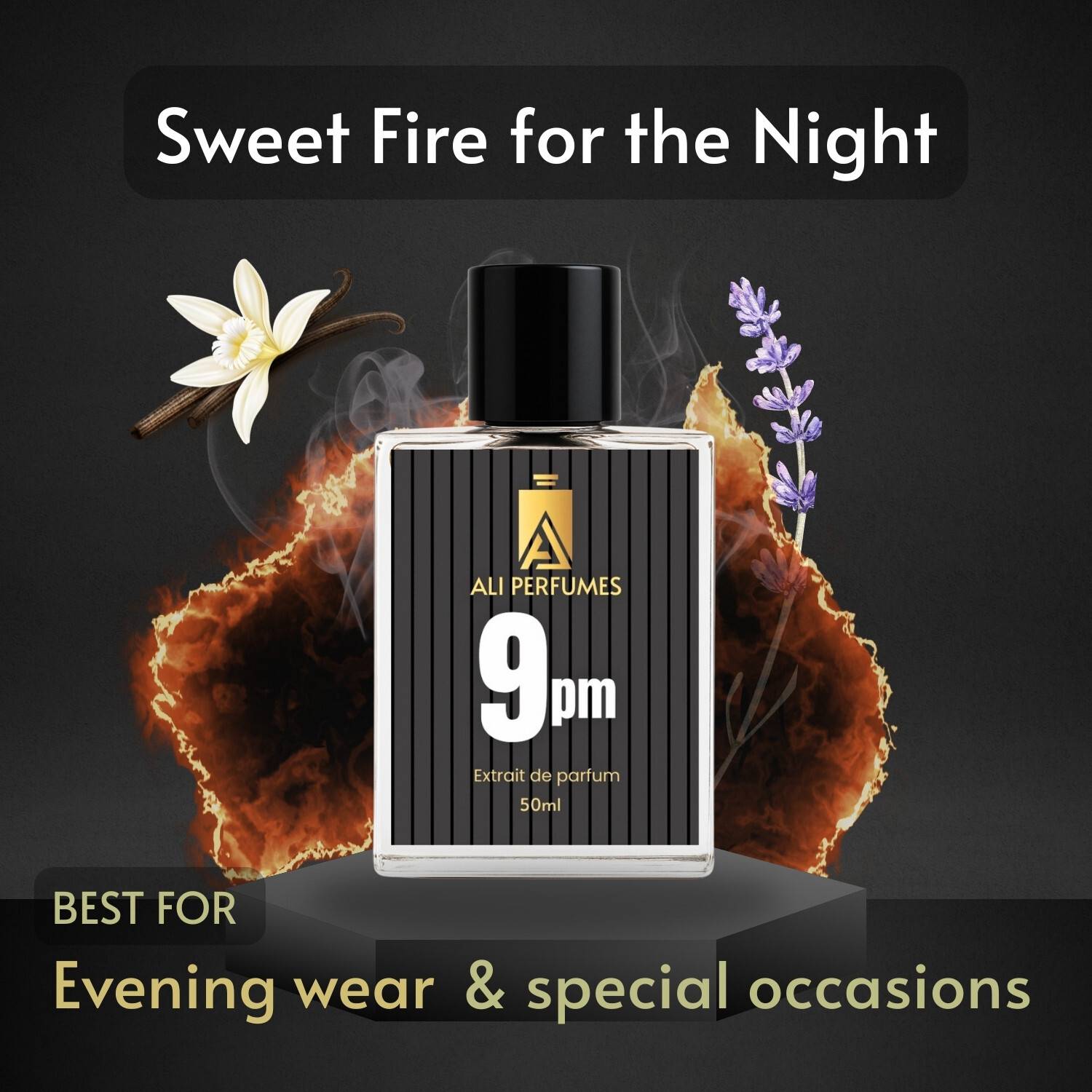 Ali 9PM Vanilla Perfume 50 ml - Image 3