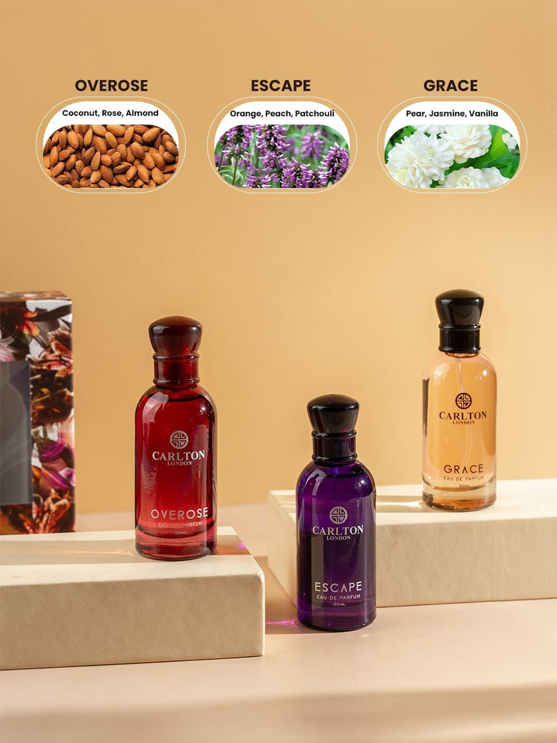 Image of CARLTON LONDON Paradise Gift Set of 3 - 30ml each Eau de Parfum - 90 ml