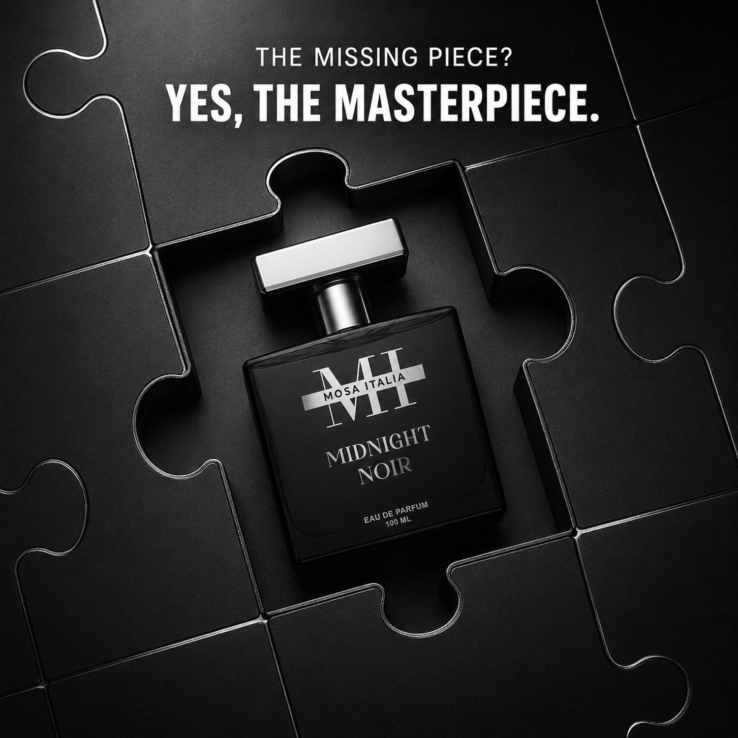 Image of MOSA ITALIA Midnight Noir Long Lasting Perfume, Ideal for Gifting Purpose | Eau de Parfum - 100 ml