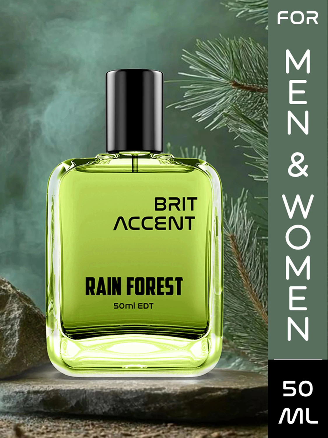 Image of BRIT ACCENT High Street||Rain Forest-Parfum|| Long-Lasting||Premium ingredients|| Eau de Toilette - 50 ml