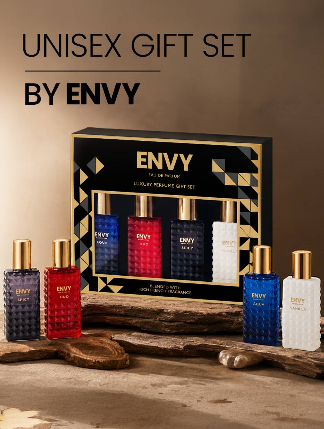 Envy Unisex Perfume Gift Set - 4 × Pack of 4 · 20 ml (80 ml total) - Image 2