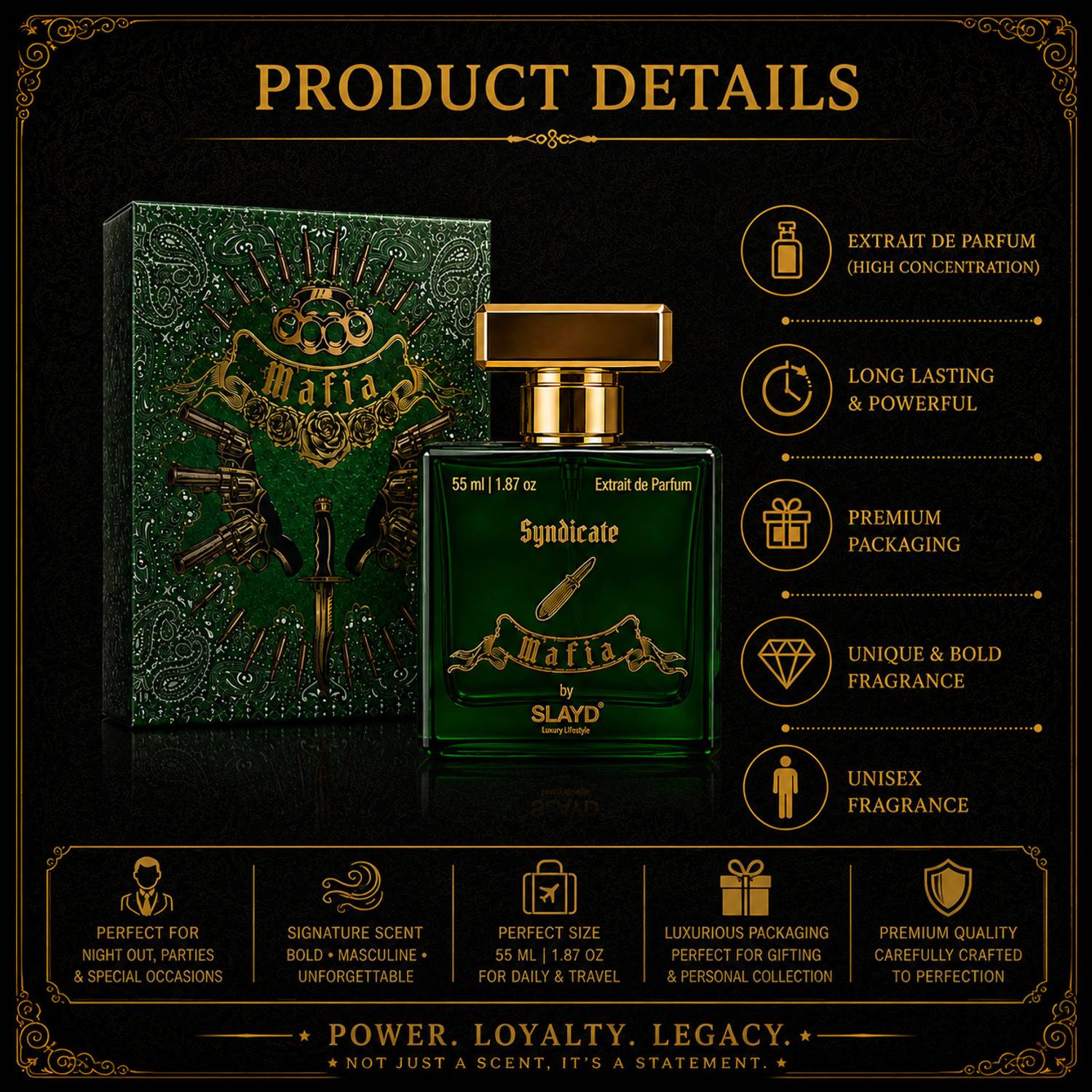 Slayd Mafia Syndicate Fragrance 55 ml - Image 3
