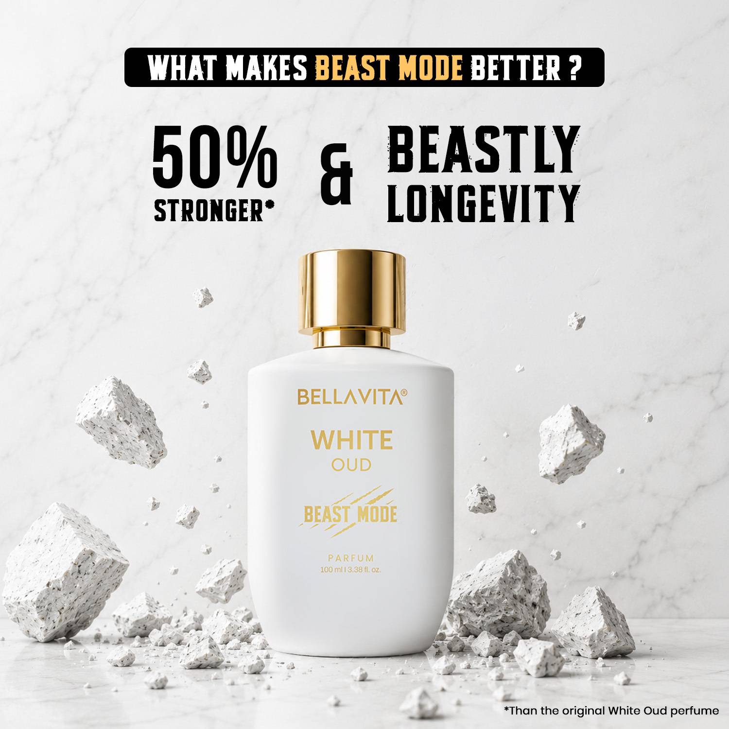 BELLAVITA White Oud Beast Mode Eau de Parfum - 100 ml - Image 3