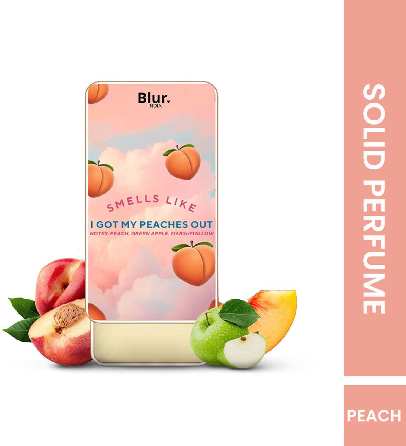 Blur India Smells Like I Got My Peaches Out™ Solid Perfume | Juicy | Alcohol Free - 10g Perfume - 10 ml