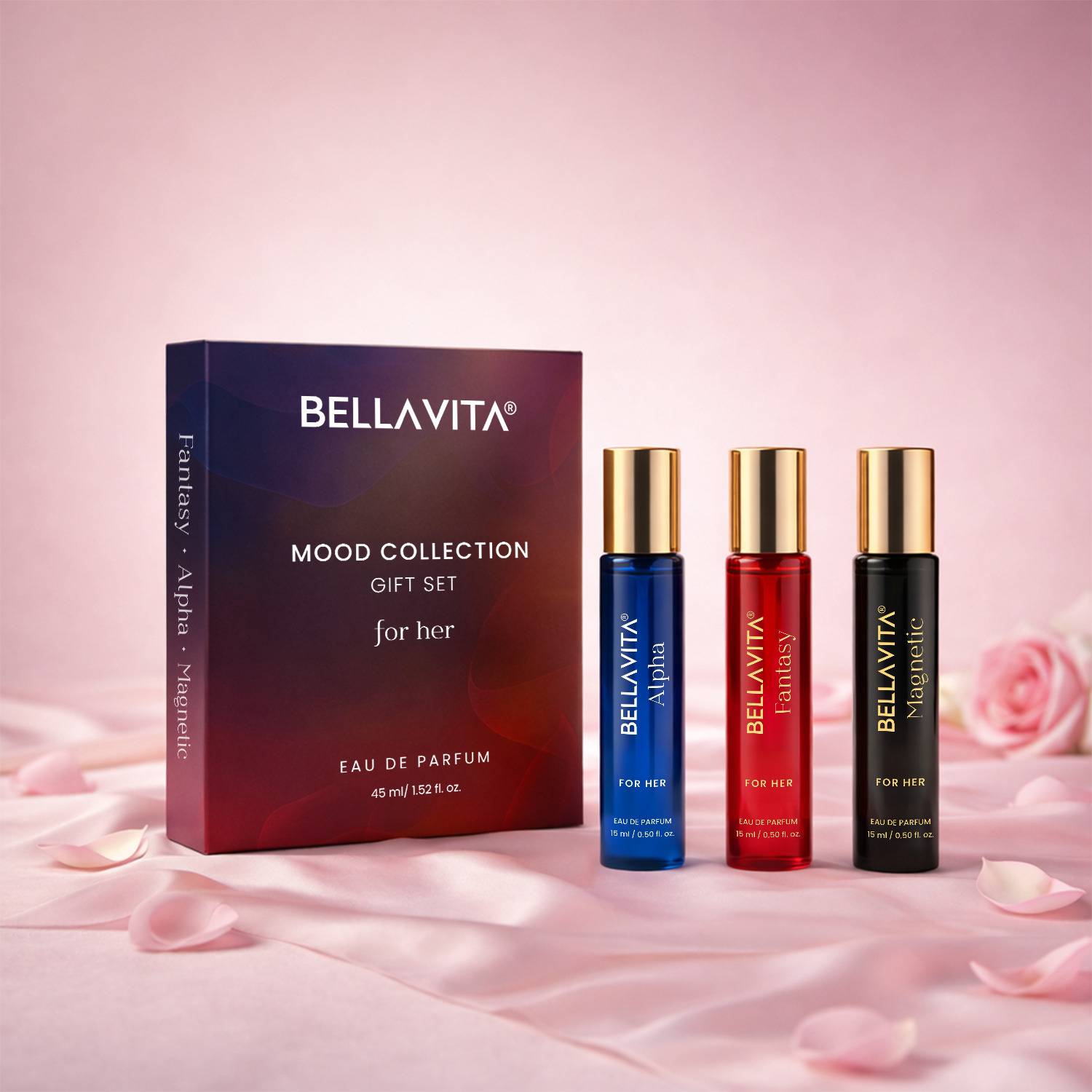 BELLAVITA Mood Collection Perfume Pack of 3 · 15 ml (45 ml total) - Image 2