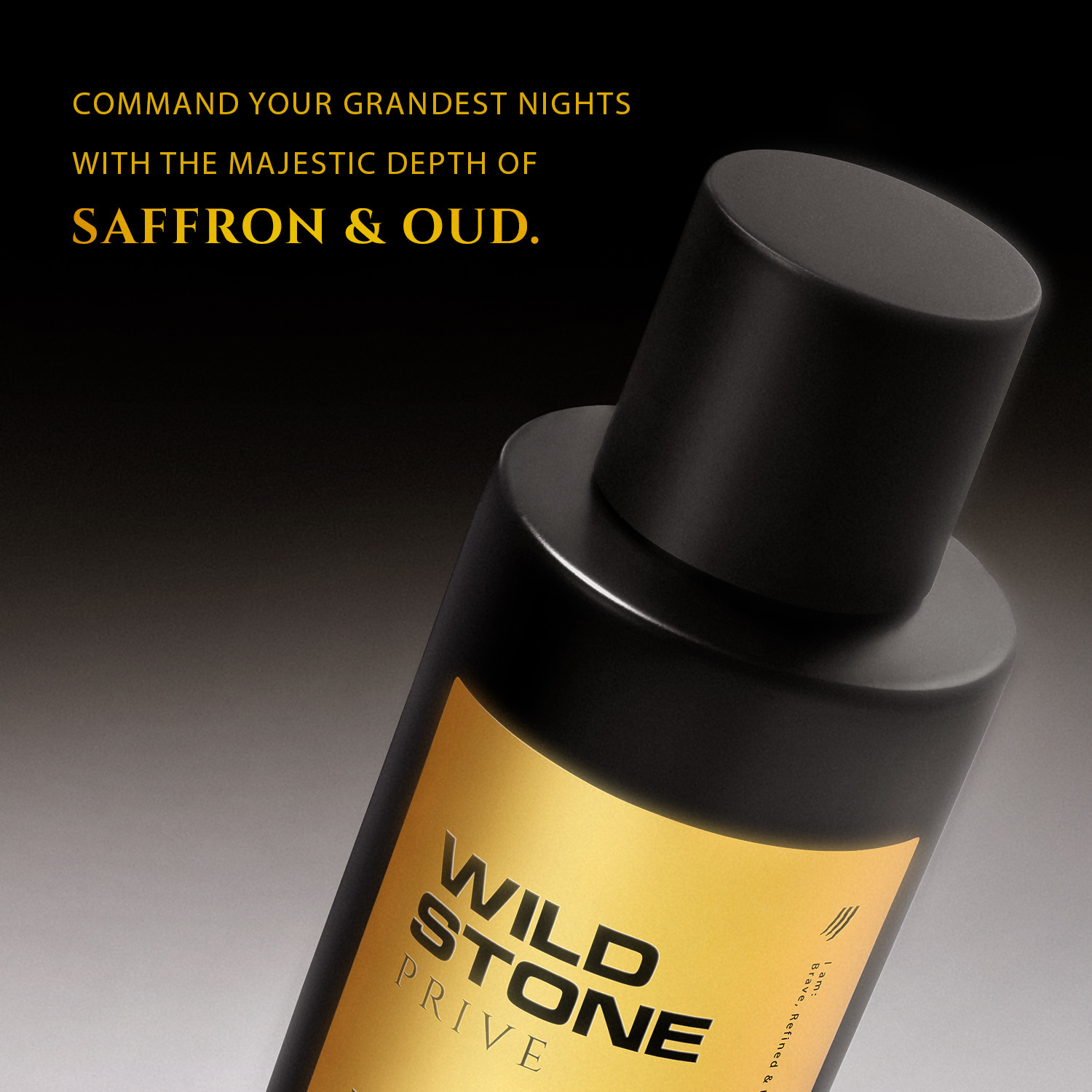 Image of Wild Stone PriveW1 Saffron & Oud Parfum, Luxury, Rich & Premium Perfume, Woody Fragrance, Eau de Parfum - 100 ml
