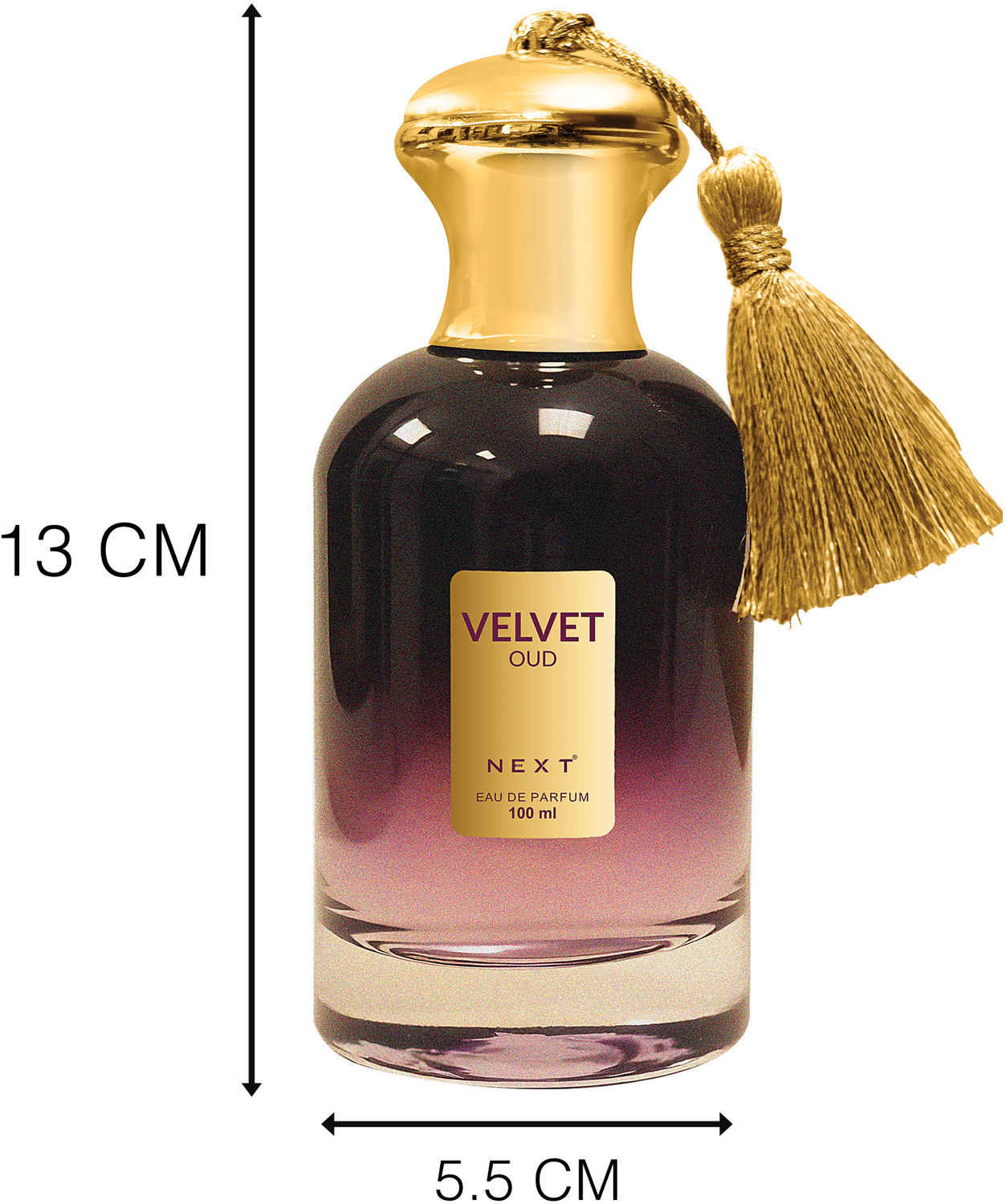 Image of Next Care Velvet Oud Perfume Saffron & Geranium Fragrance Notes Budget Friendly Eau de Parfum - 100 ml