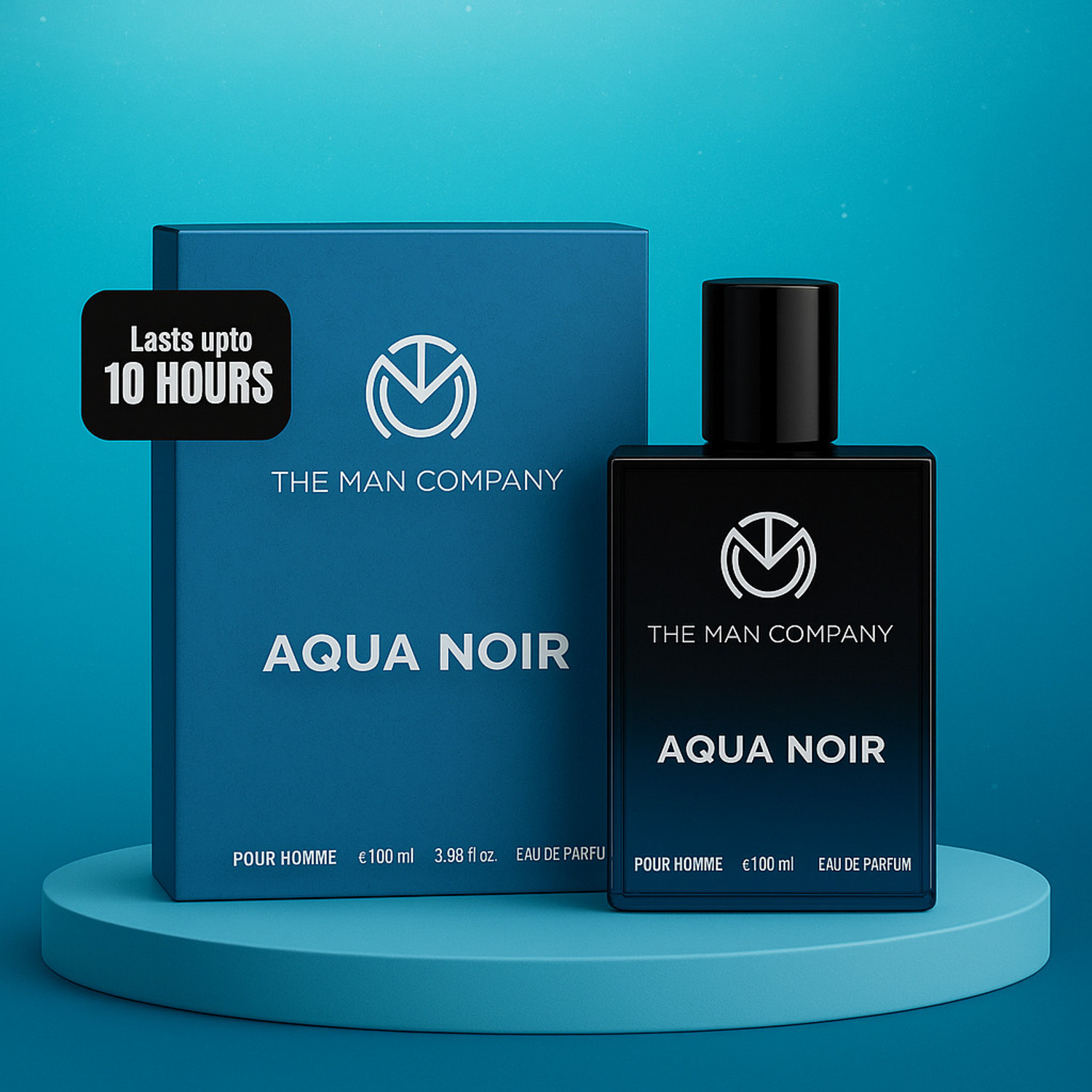 Image of THE MAN COMPANY AQUA NOIR EDP Long Lasting Perfume for Men Eau de Parfum - 100 ml
