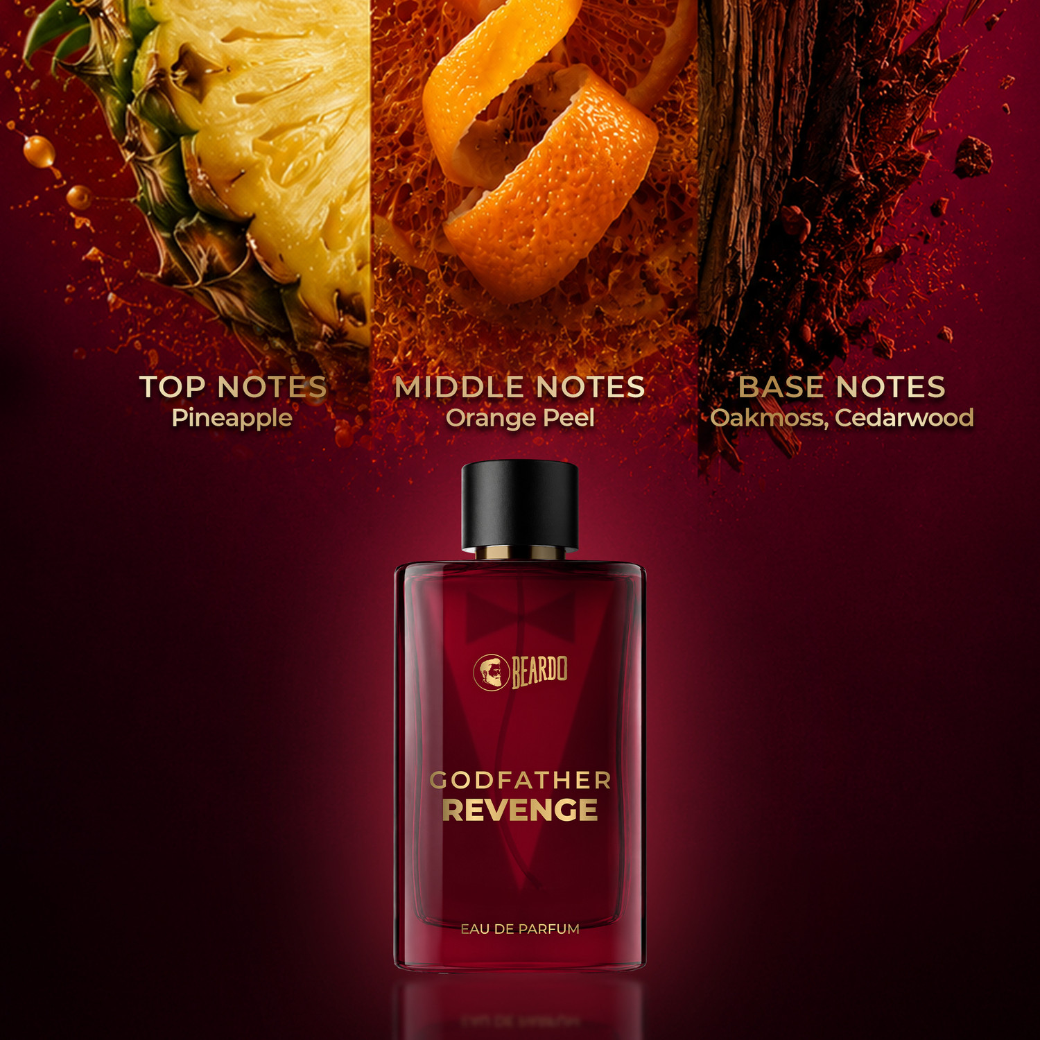 Image of BEARDO Godfather Revenge | Fruity, Woody, Aromatic | Long Lasting Perfume for Men Eau de Parfum - 100 ml