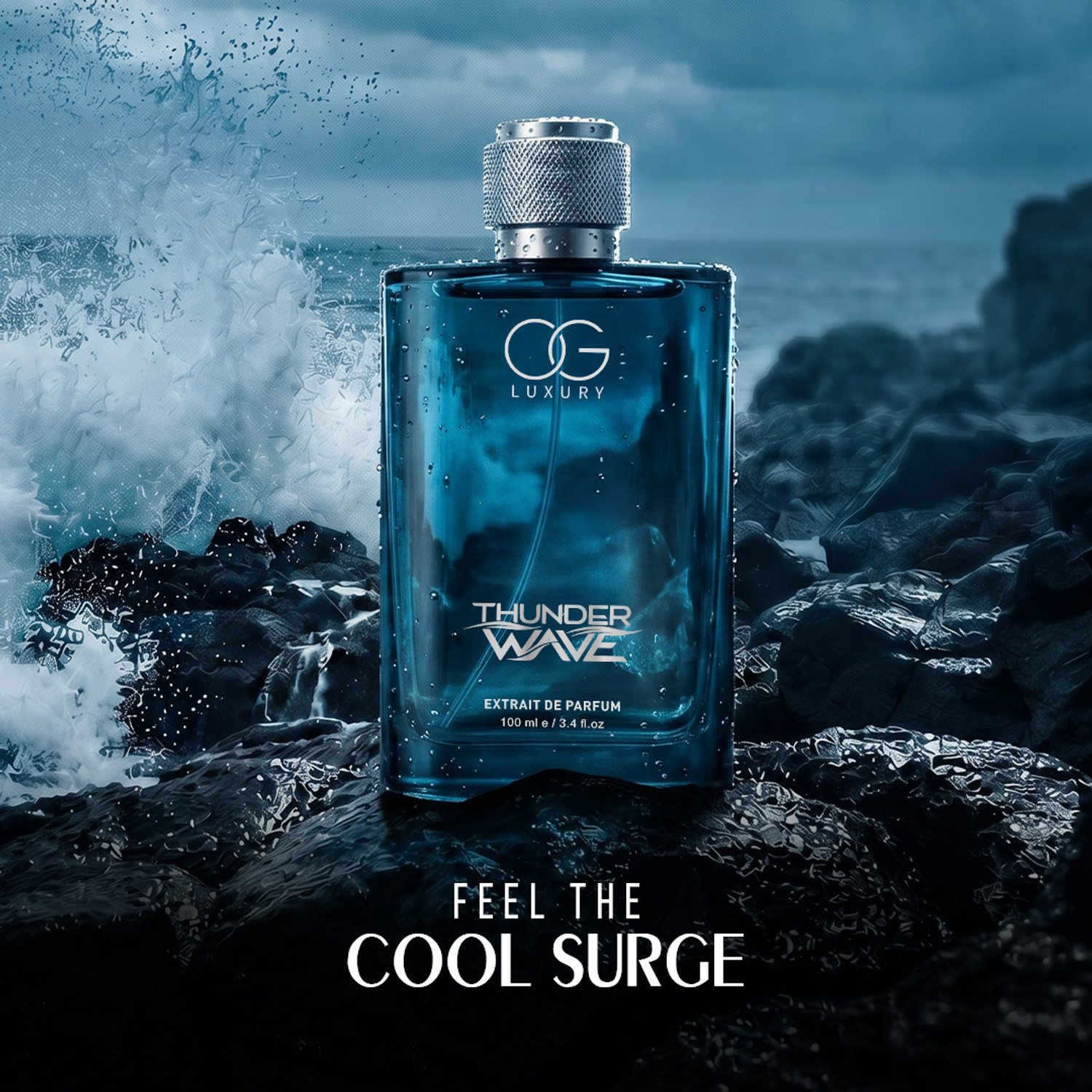 Image of OG LUXURY Thunder Wave | India's First Perfume with Discovery Set Inside (4 Perfumex3ml) Extrait De Parfum - 112 ml