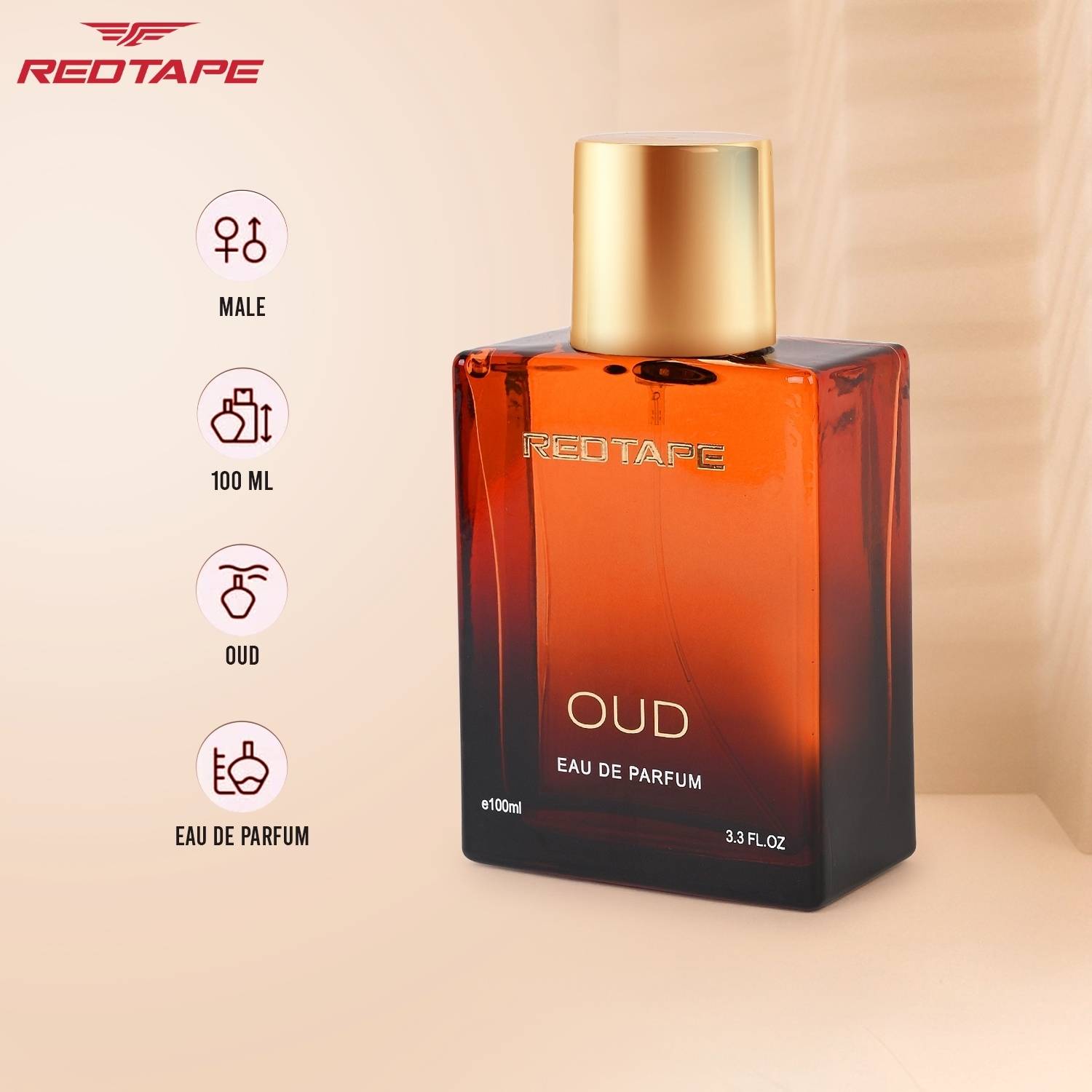 Red Tape Premium Oud Eau de Parfum 100 ml - Image 4