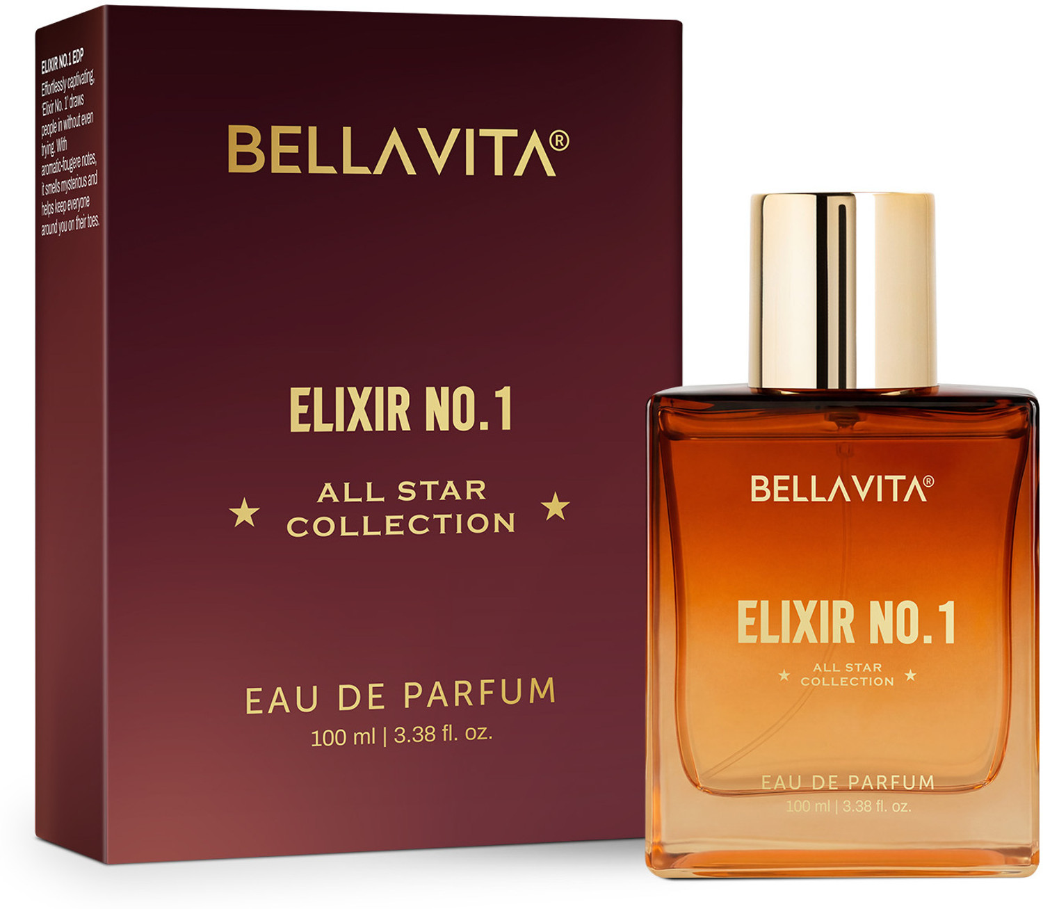Image of BELLAVITA Elixir No-1| Long Lasting Fragrance| Lavender Musk|Scent Eau de Parfum - 100 ml
