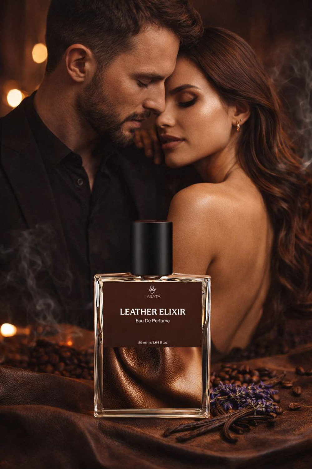 Image of larata Leather Elixir Strong Perfume | Classic Leather Elixir Scent | Long Lasting Eau de Parfum - 50 ml