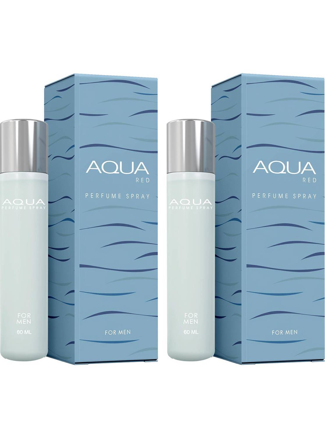 Aqua Red Original Long Lasting Fresh & Soothing Fragrance Pack of 2 (60ml each) Perfume  -  120 ml