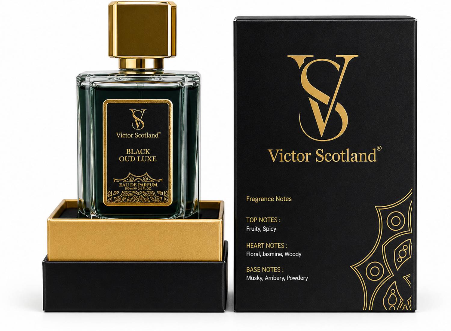 Victor Scotland Black OUD Luxe Eau De Parfum 100 ml - Image 1