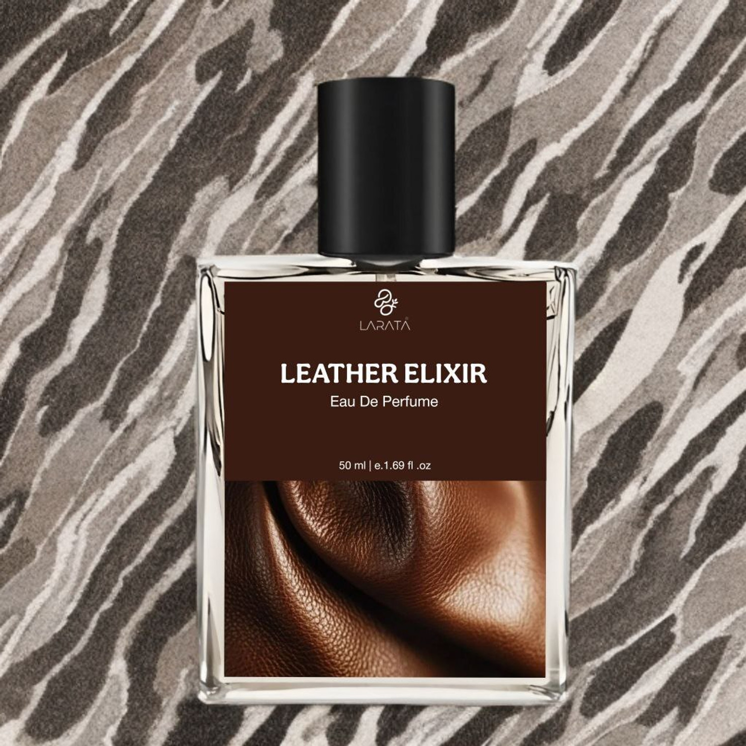 Image of larata Leather Elixir Strong Perfume | Classic Leather Elixir Scent | Long Lasting Eau de Parfum - 50 ml