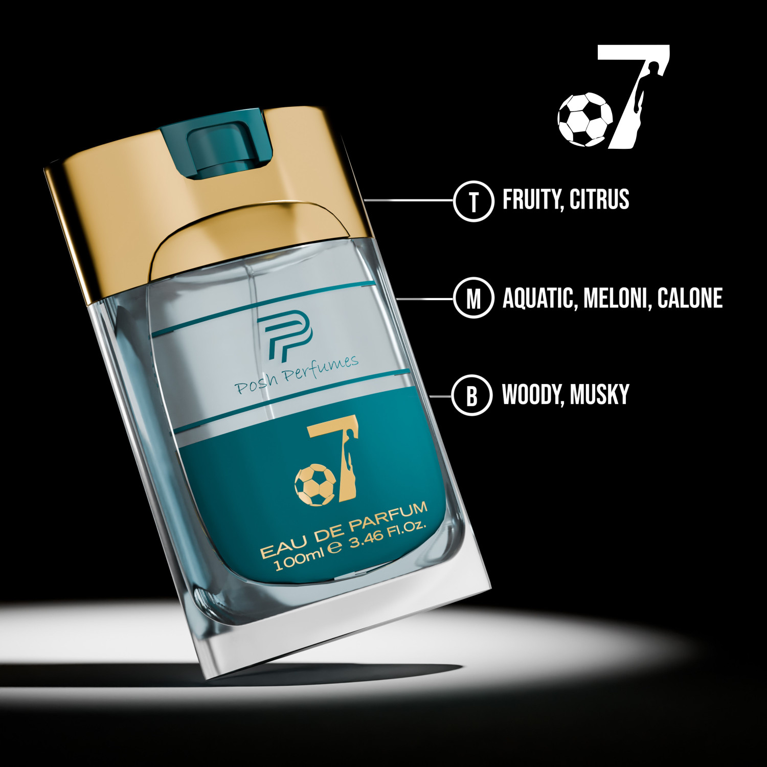 Image of Al-Nuaim 07 Posh Perfume | Long Lasting Fragrance Eau de Parfum - 100 ml