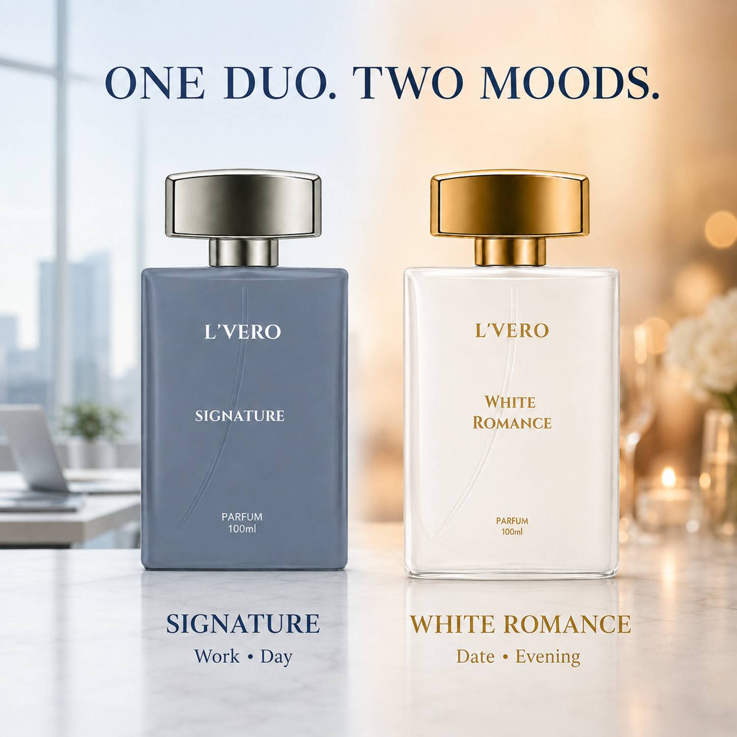 L'vero Signature & White Romance Parfum for Men 200ml - Image 3