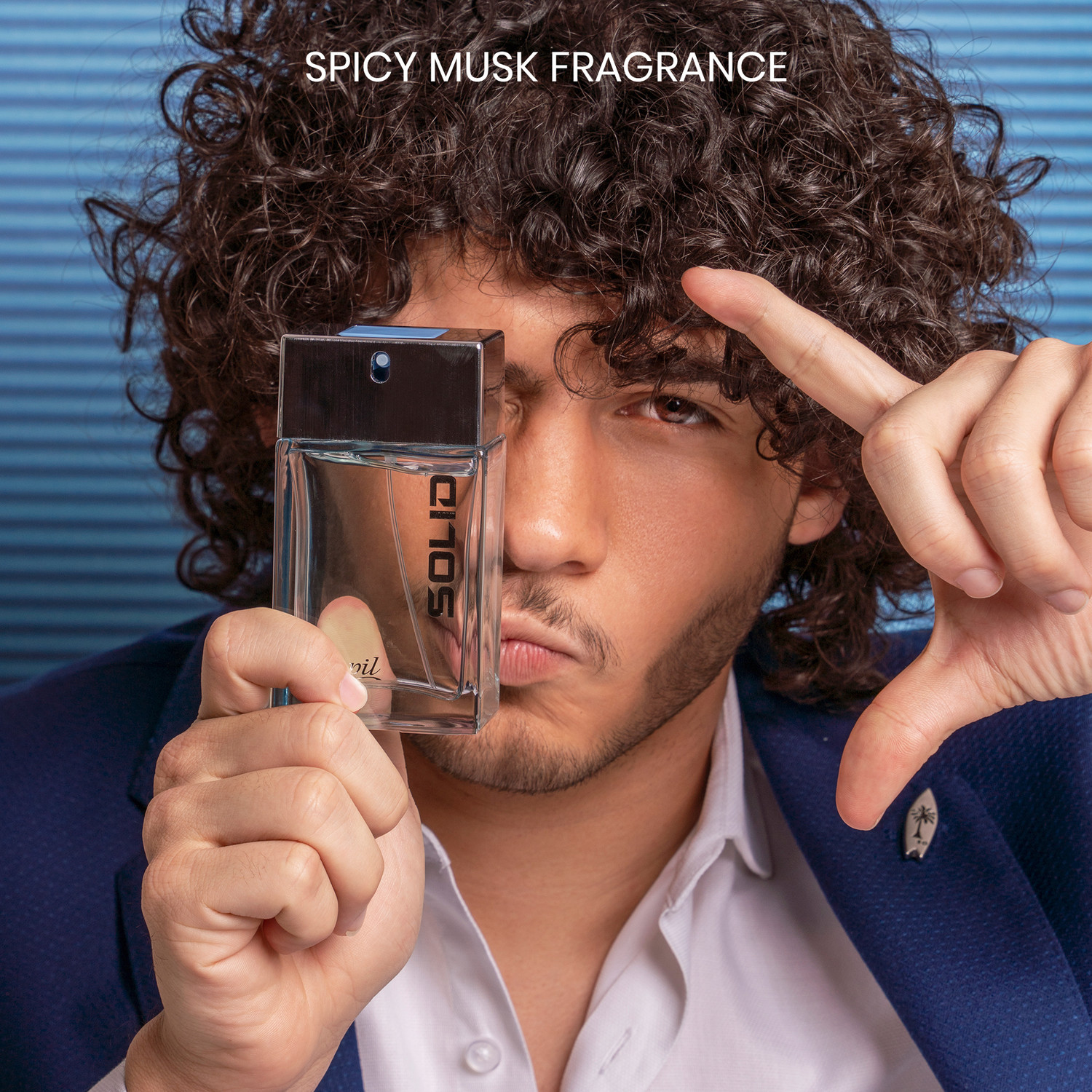 Image of Sapil Solid Blue EDT for Men 100ml Eau de Toilette - 100 ml