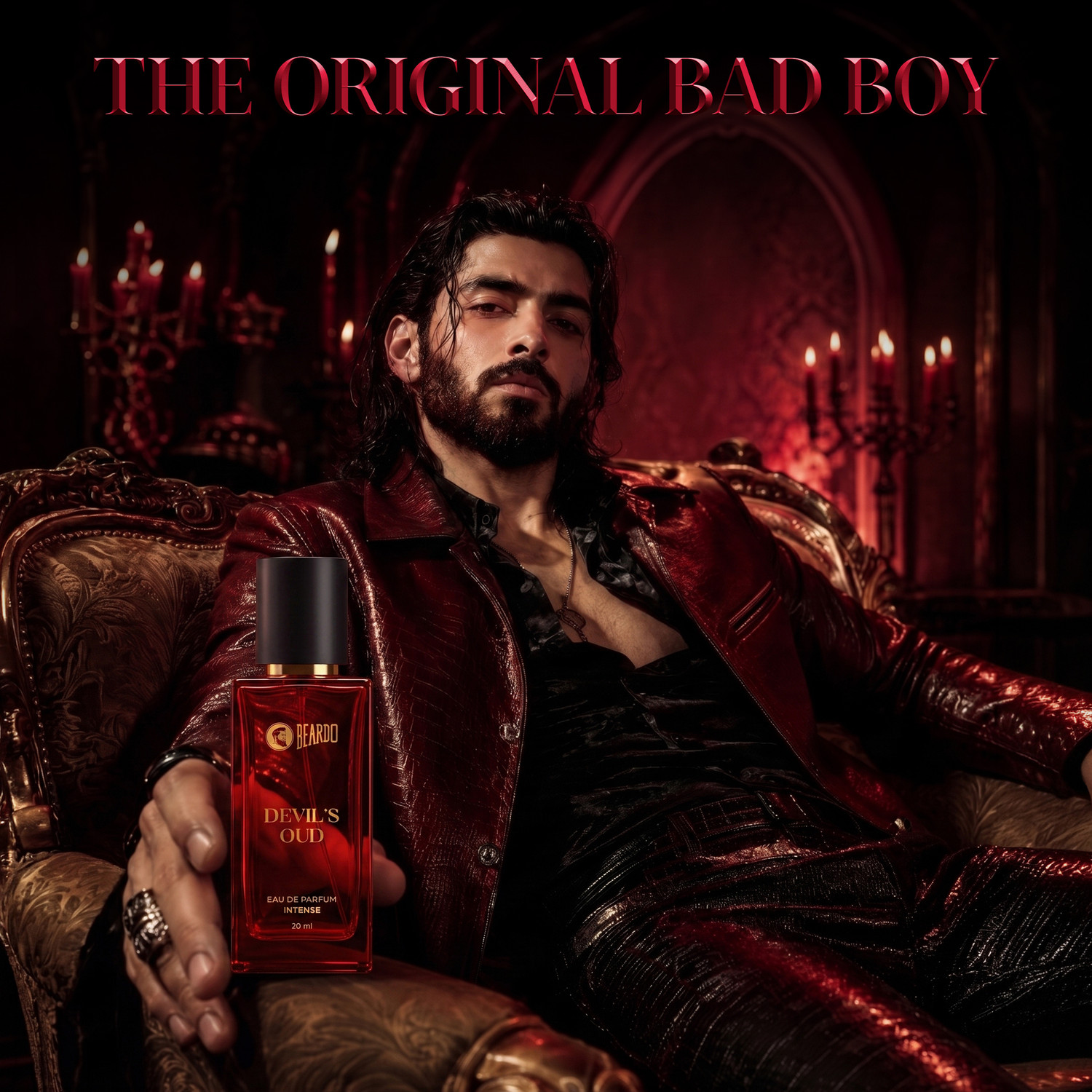 Image of BEARDO Divine & Devil Oud Long Lasting Premium Perfume | Woody & Oriental | Patchouli | Eau de Parfum - 100 ml