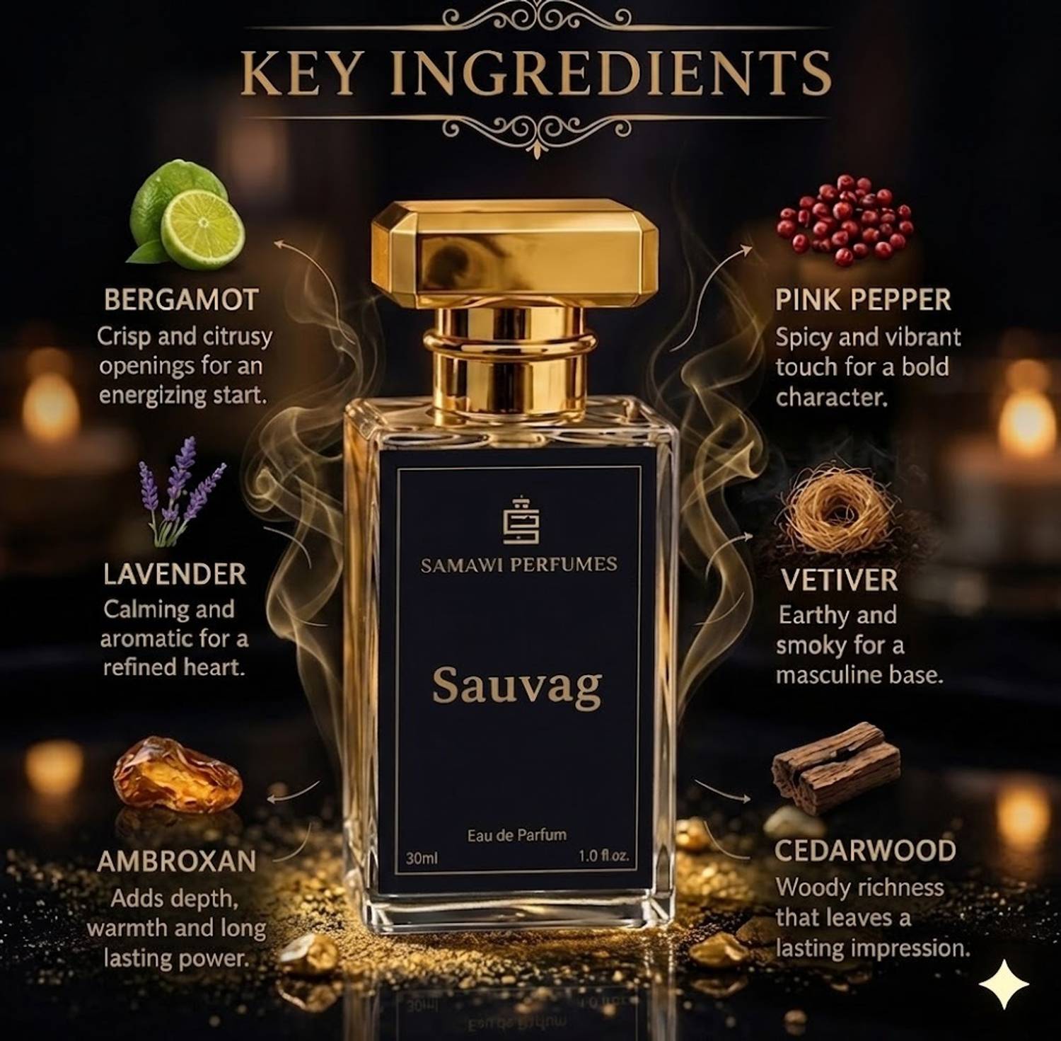 samawiperfume SAUVAG30 Eau de Parfum - 30 ml - Image 2