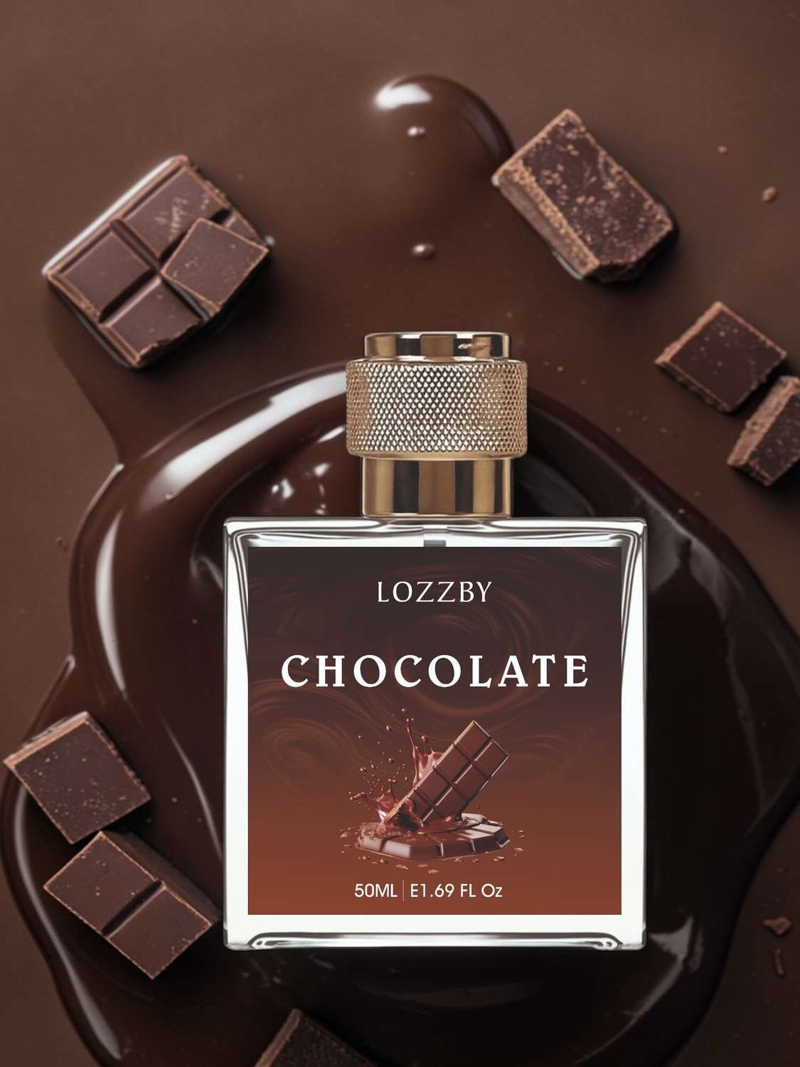 Image of LOZZBY Chocolate Perfume Smooth Sweet Aroma Long Lasting 0.15 Eau de Parfum - 50 ml